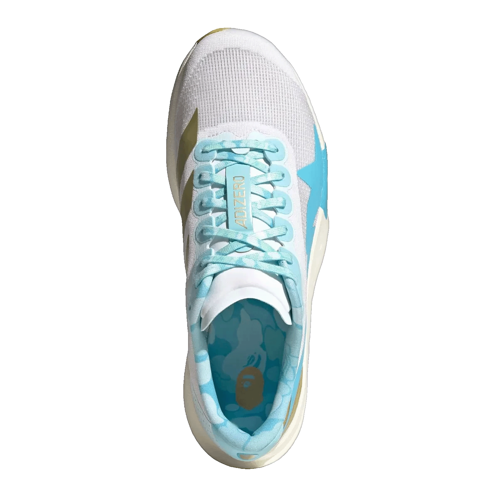 adidas Adizero Evo SL Bape Blue Pink Gold Oben KJ5751