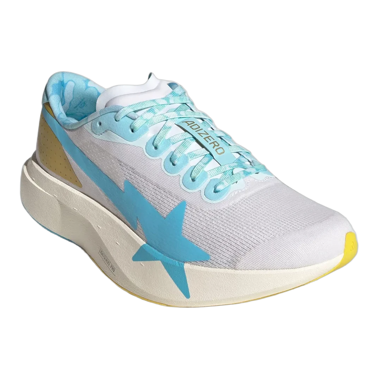 adidas Adizero Evo SL Bape Blue Pink Gold Side KJ5751