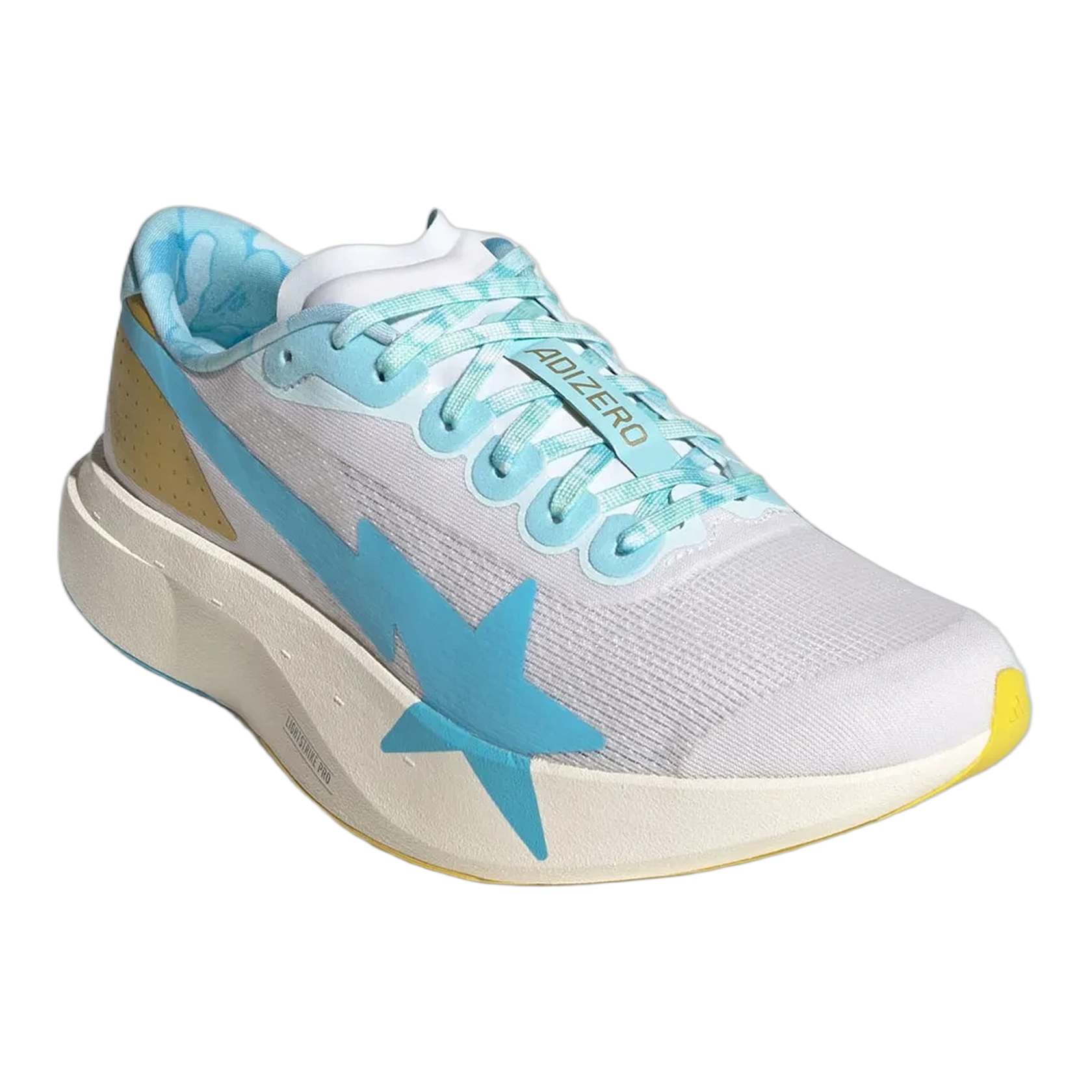 adidas Adizero Evo SL Bape Blue Pink Gold Side KJ5751