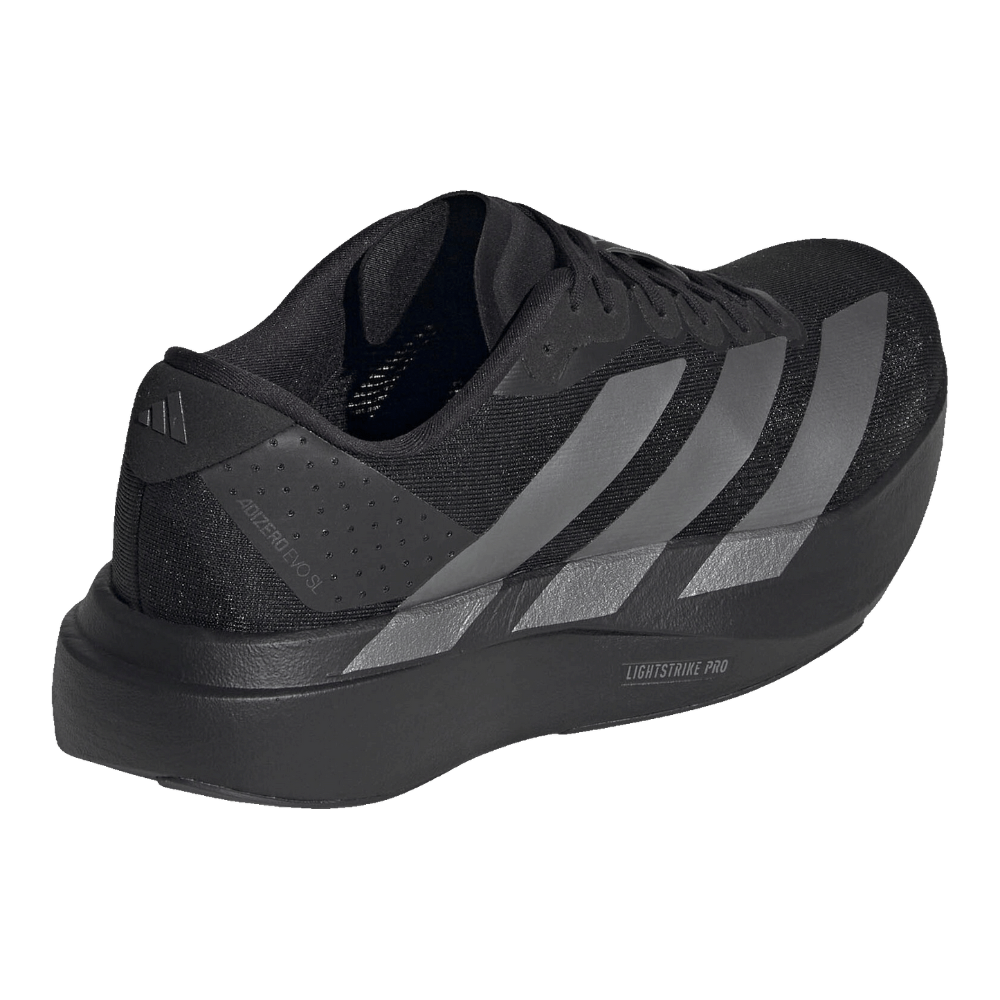 adidas Adizero Evo SL Core Black Iron Metallic (W) Back JP7147