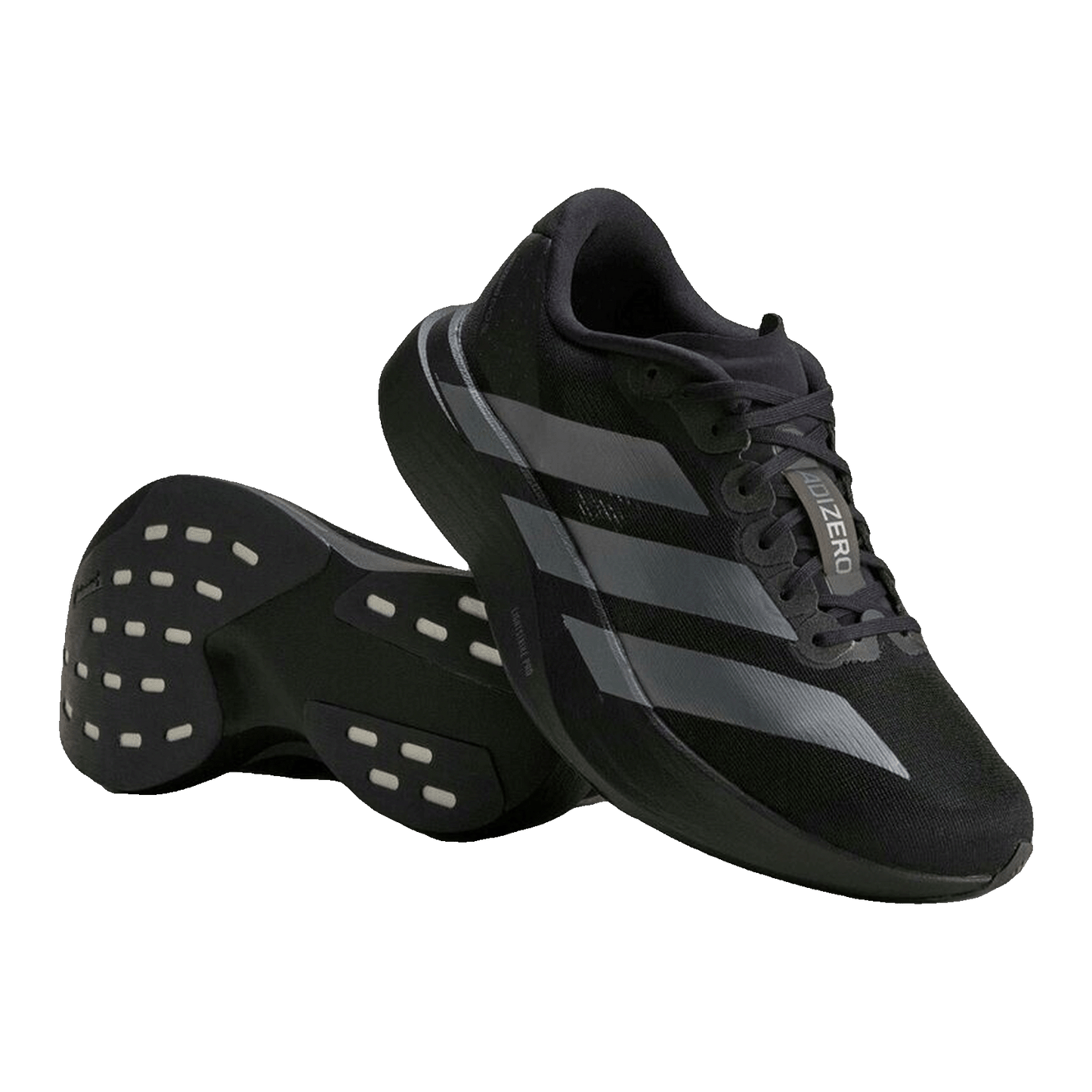 adidas Adizero Evo SL Core Black Iron Metallic (W) Side JP7147