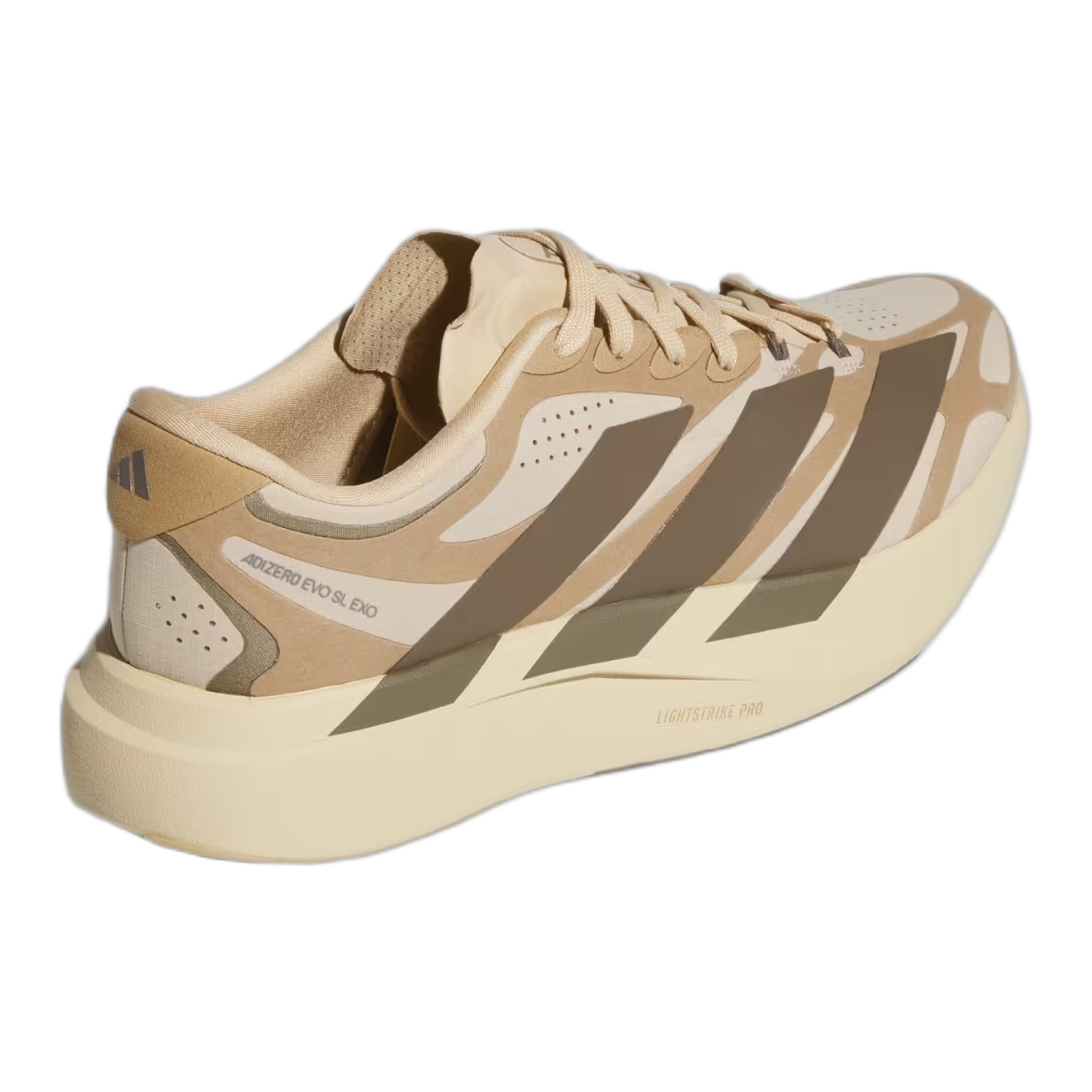 adidas Adizero Evo SL EXO Suede Magic Beige Cargo Brown Back KI2685