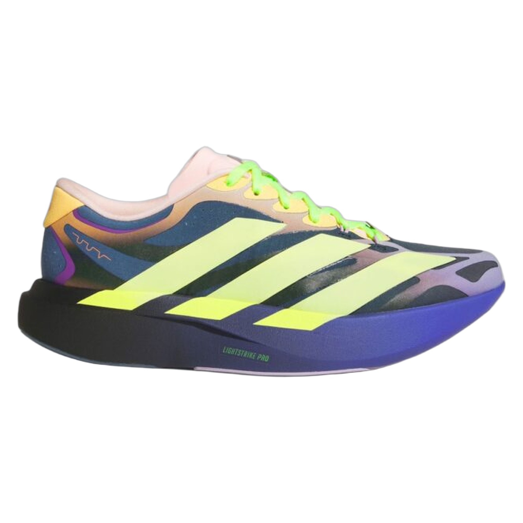 adidas Adizero Evo SL EXO The Whitaker Group Do Not Duplicate Neon Lights Blue KH6094