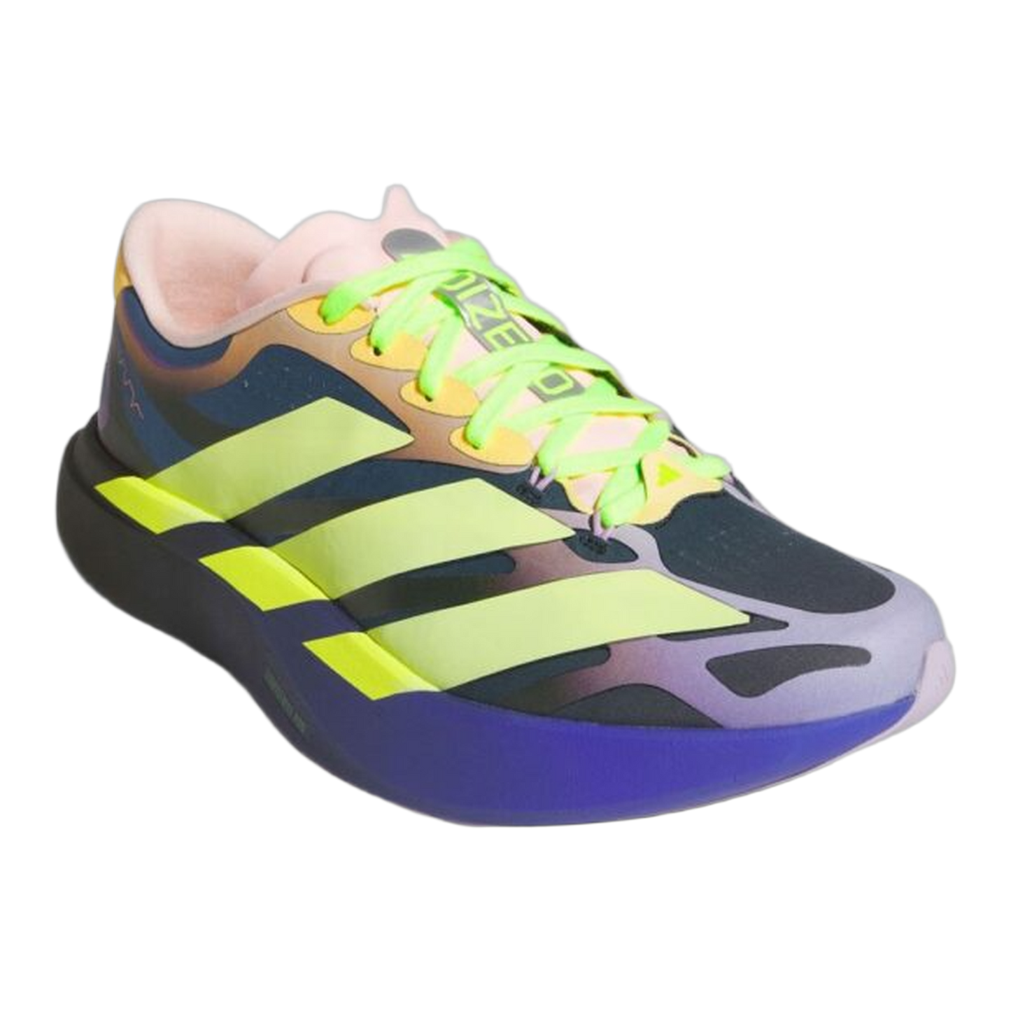 adidas Adizero Evo SL EXO The Whitaker Group Do Not Duplicate Neon Lights Blue Side KH6094