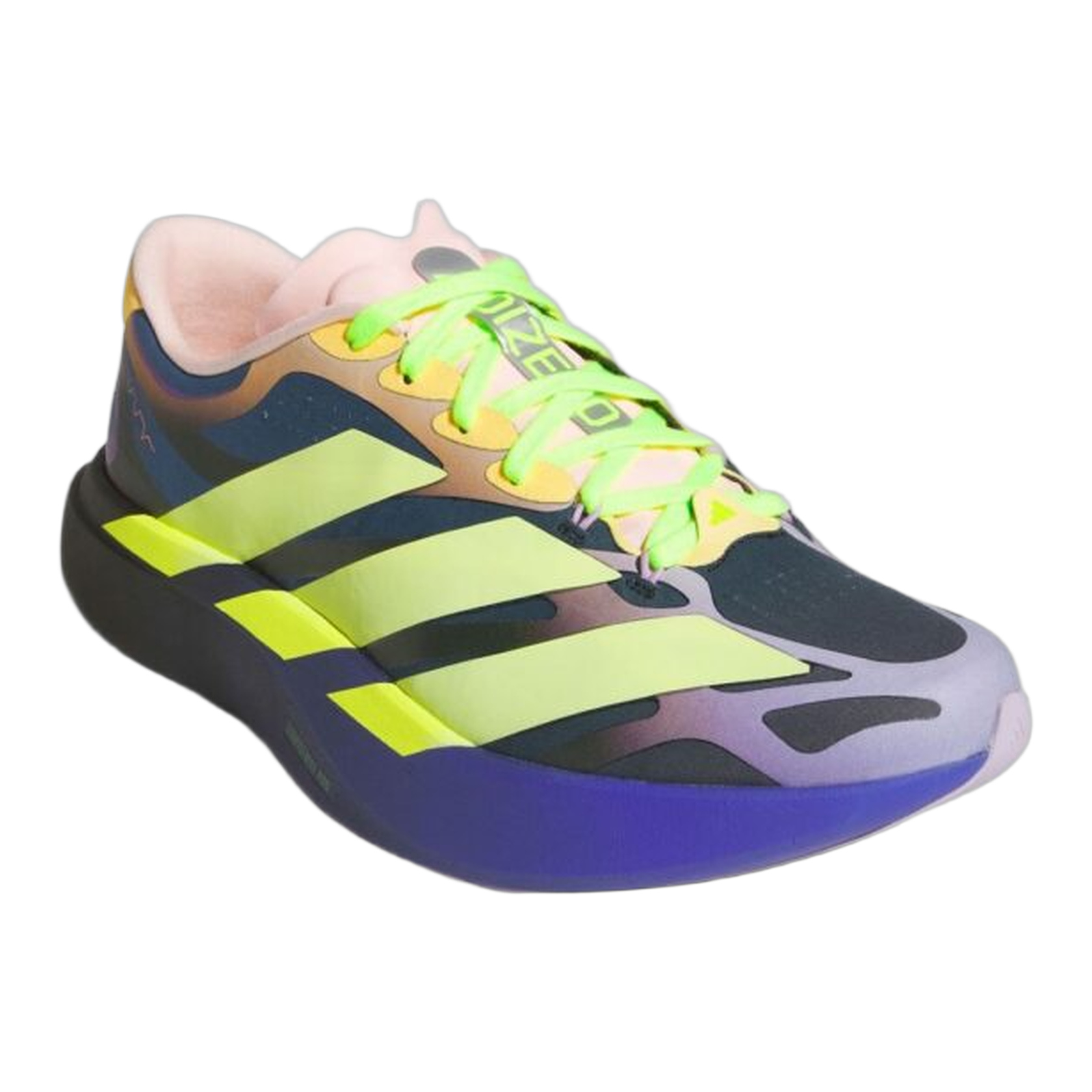 adidas Adizero Evo SL EXO The Whitaker Group Do Not Duplicate Neon Lights Blue Side KH6094
