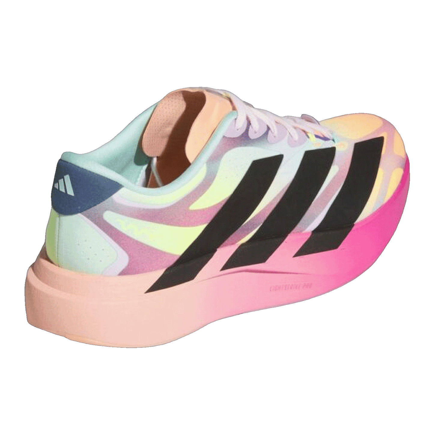 adidas Adizero Evo SL EXO The Whitaker Group Do Not Duplicate Neon Lights Pink Back KH6095
