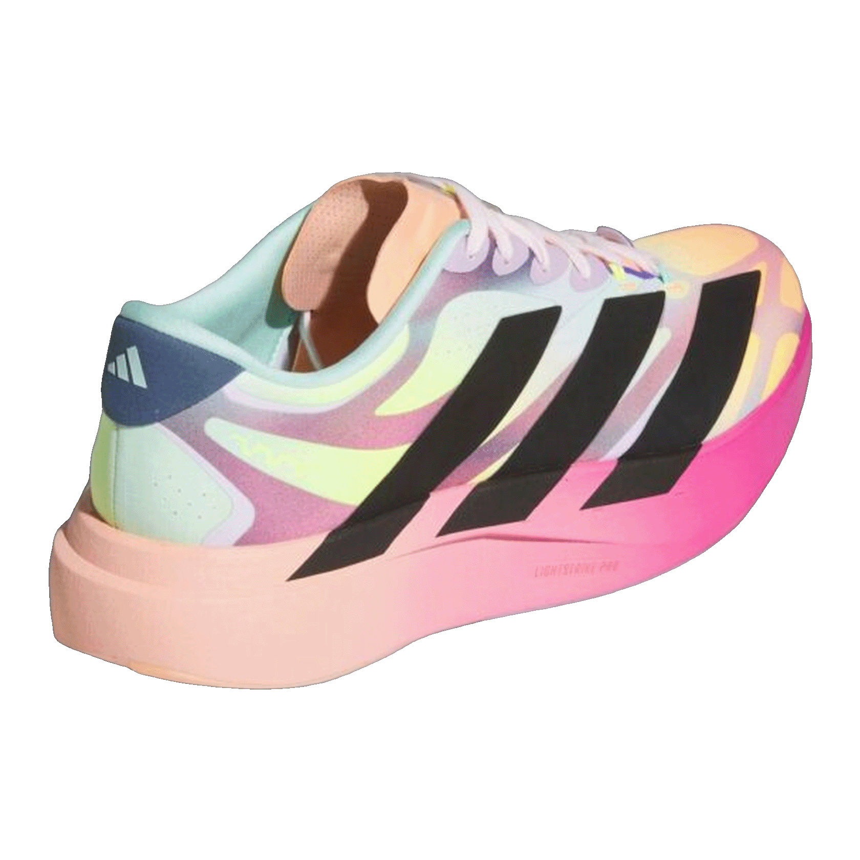 adidas Adizero Evo SL EXO The Whitaker Group Do Not Duplicate Neon Lights Pink Back KH6095