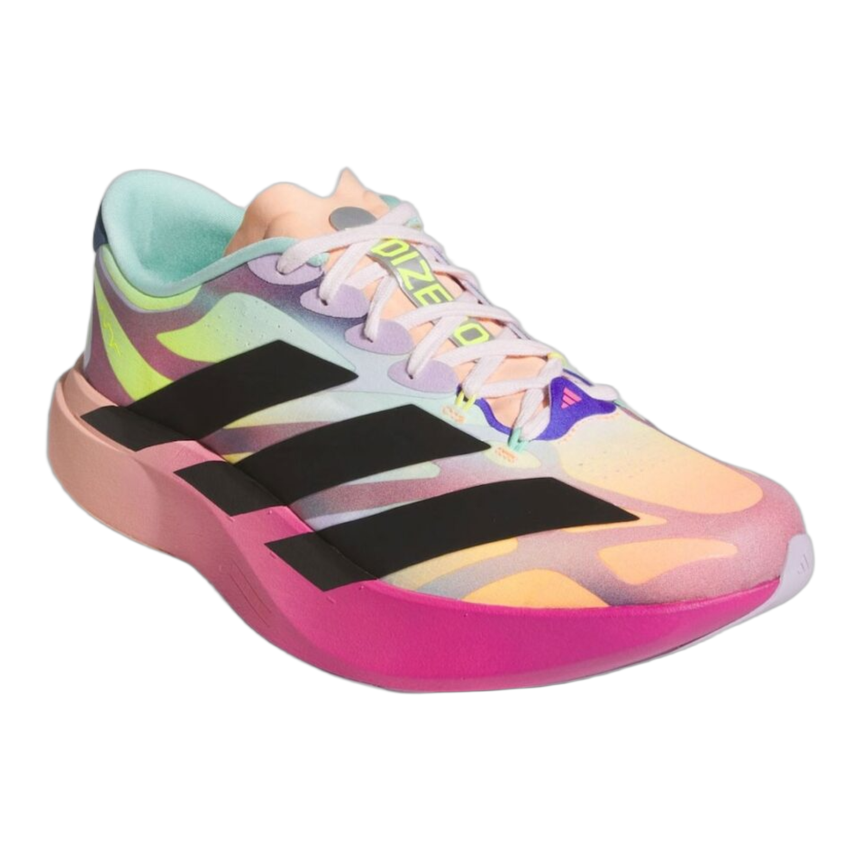 adidas Adizero Evo SL EXO The Whitaker Group Do Not Duplicate Neon Lights Pink Side KH6095