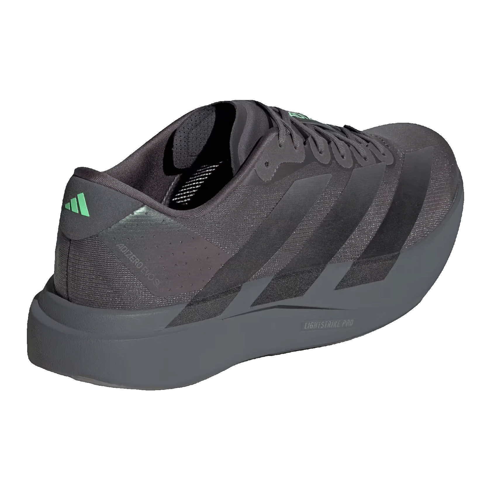 adidas Adizero Evo SL Grey Black Lime Burst Back KJ1364
