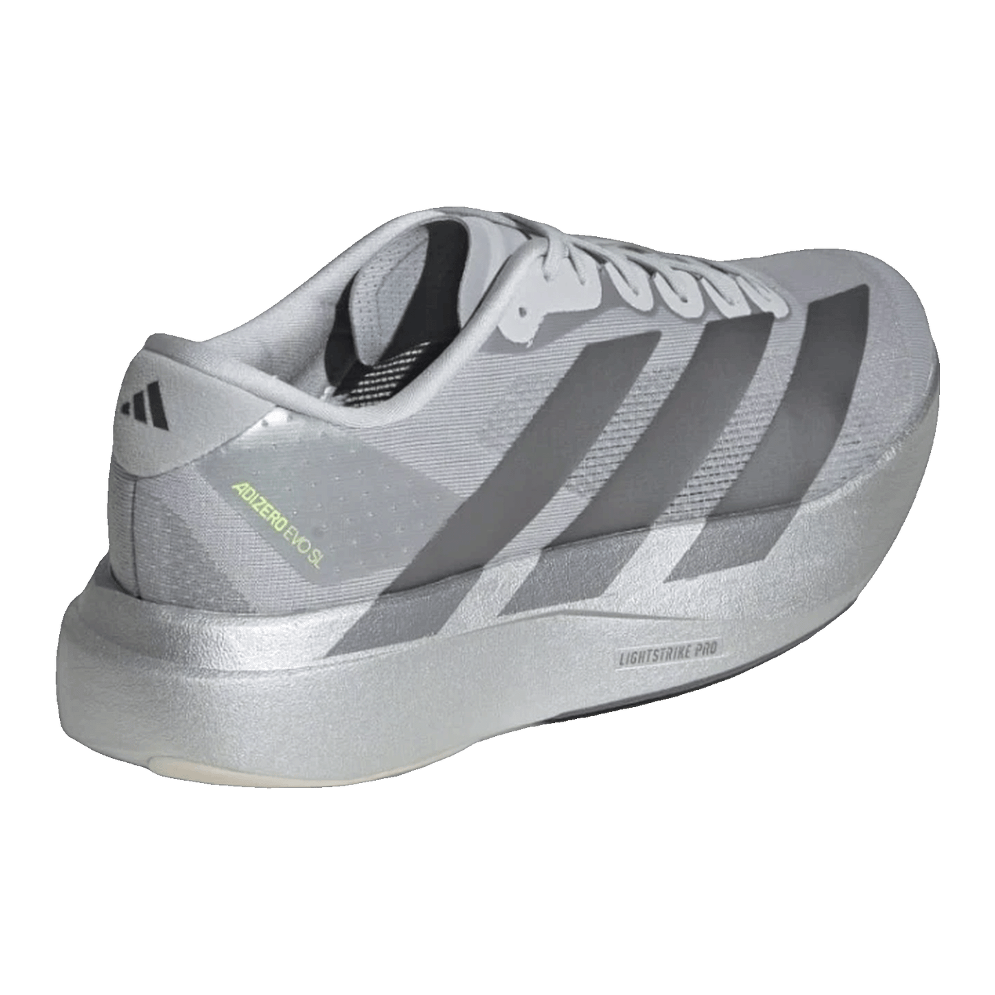 adidas Adizero Evo SL Silver Metallic Back JR3419