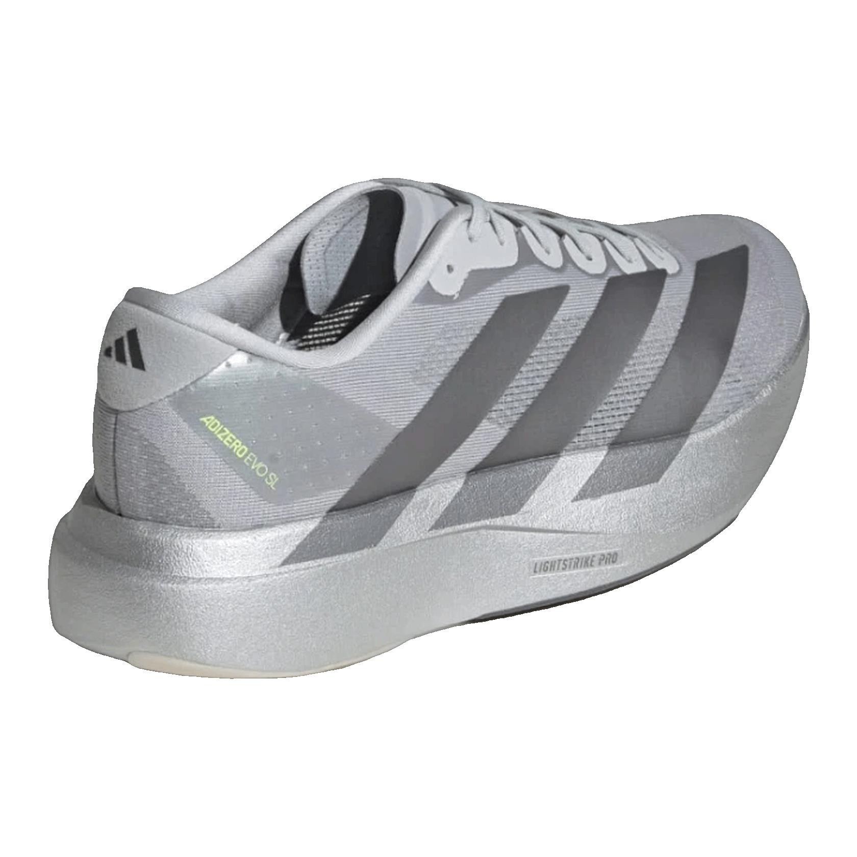 adidas Adizero Evo SL Silver Metallic Back JR3419