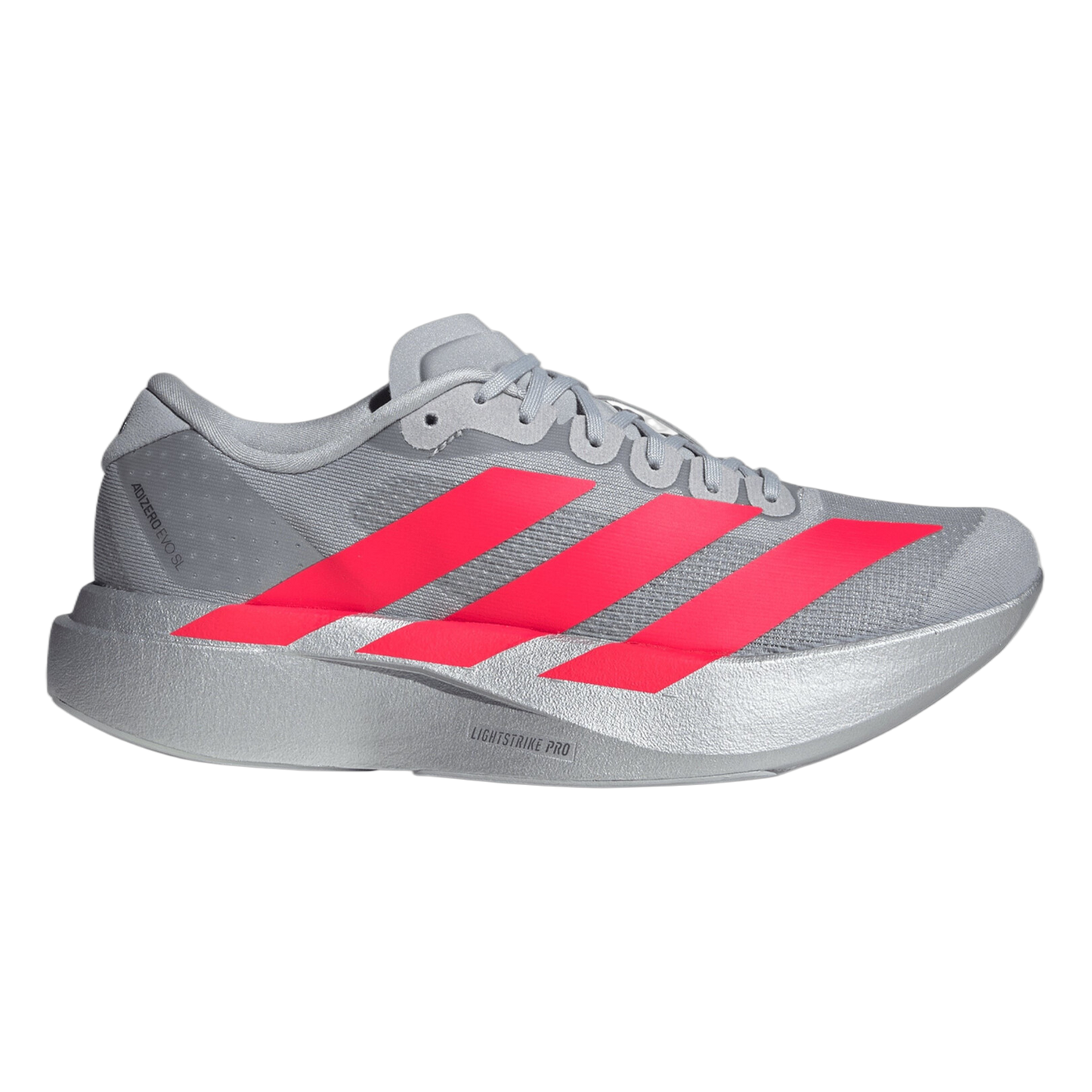 adidas Adizero Evo SL Silver Metallic Lucid Red KI3381