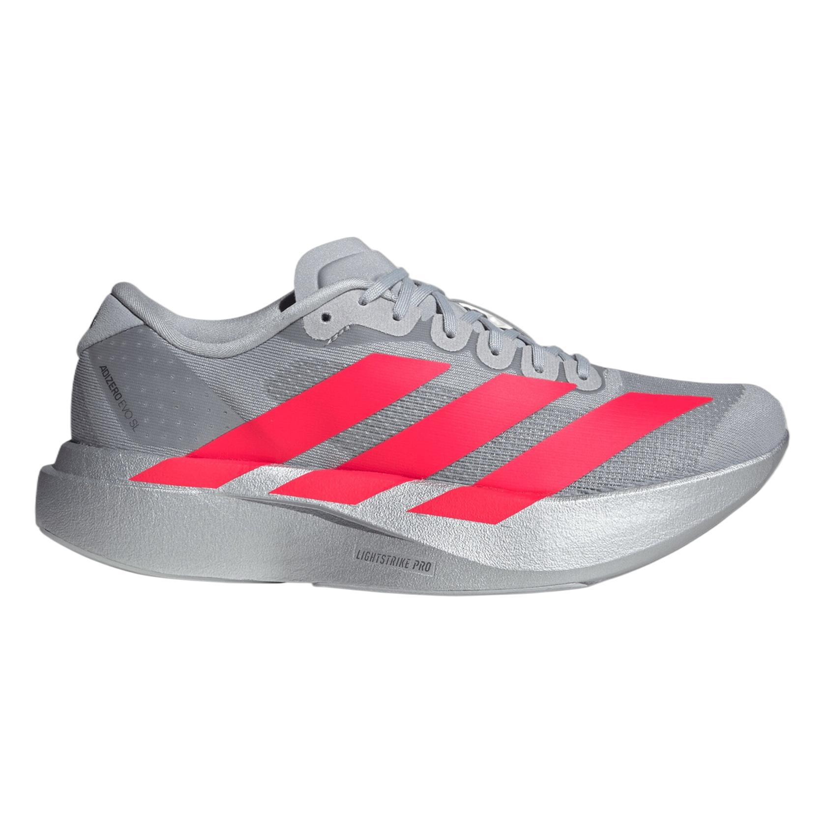 adidas Adizero Evo SL Silver Metallic Lucid Red KI3381