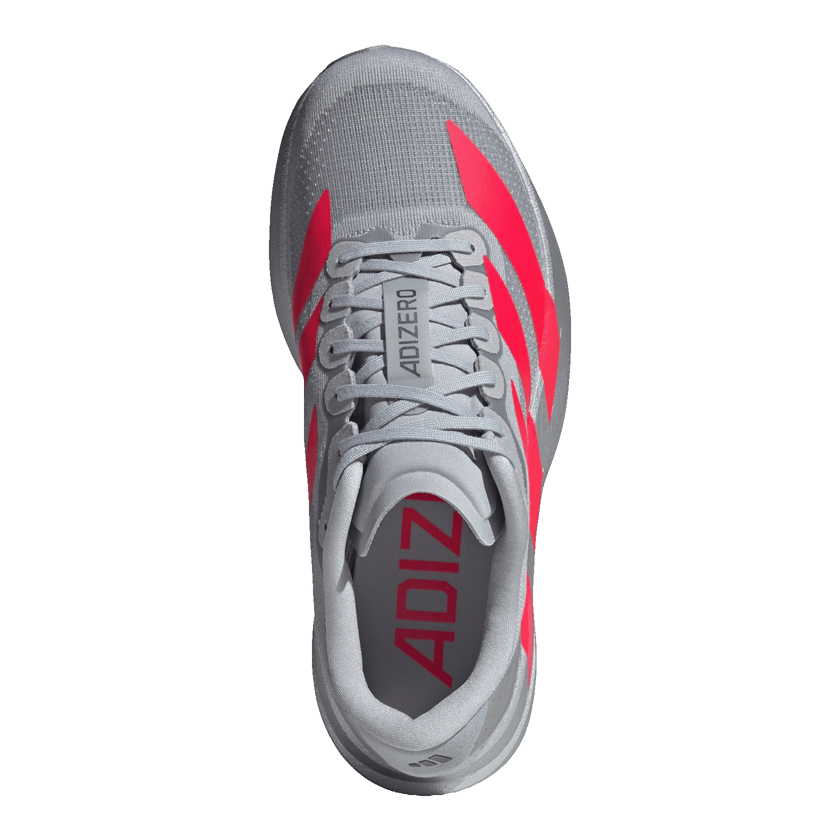 adidas Adizero Evo SL Silver Metallic Lucid Red Oben KI3381