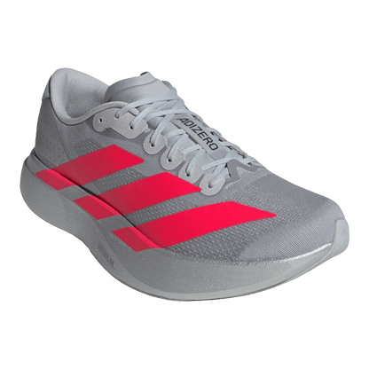 adidas Adizero Evo SL Silver Metallic Lucid Red Side KI3381