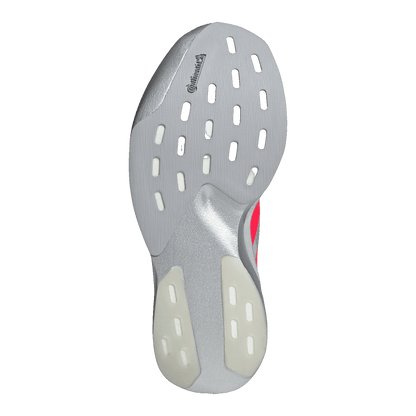 adidas Adizero Evo SL Silver Metallic Lucid Red Sohle KI3381