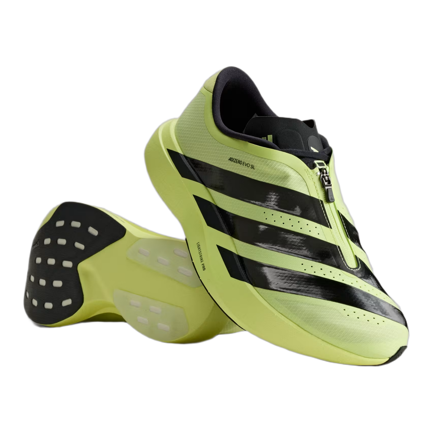 adidas Adizero Evo SL Zip Frozen Lemon Black Side KI7910