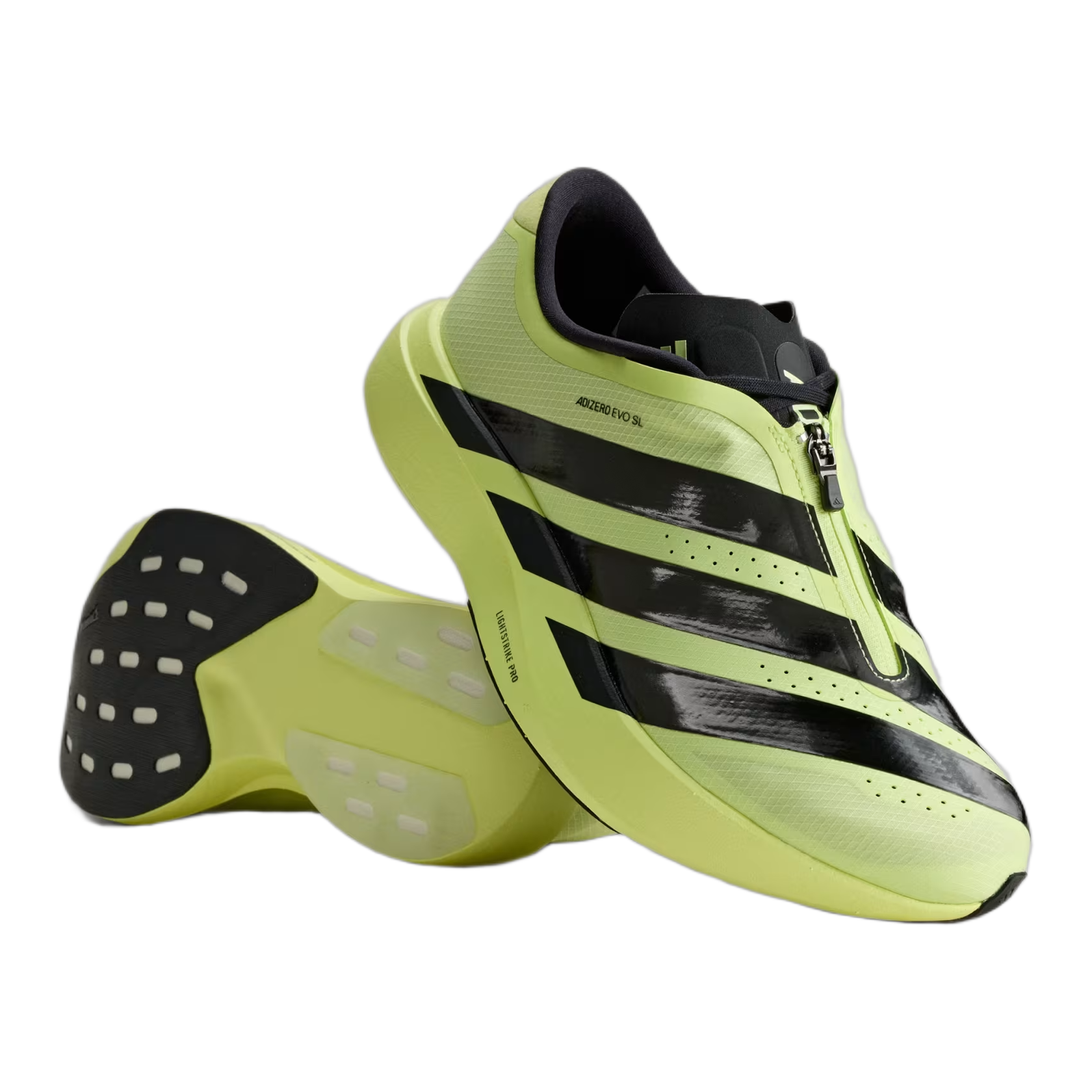 adidas Adizero Evo SL Zip Frozen Lemon Black Side KI7910