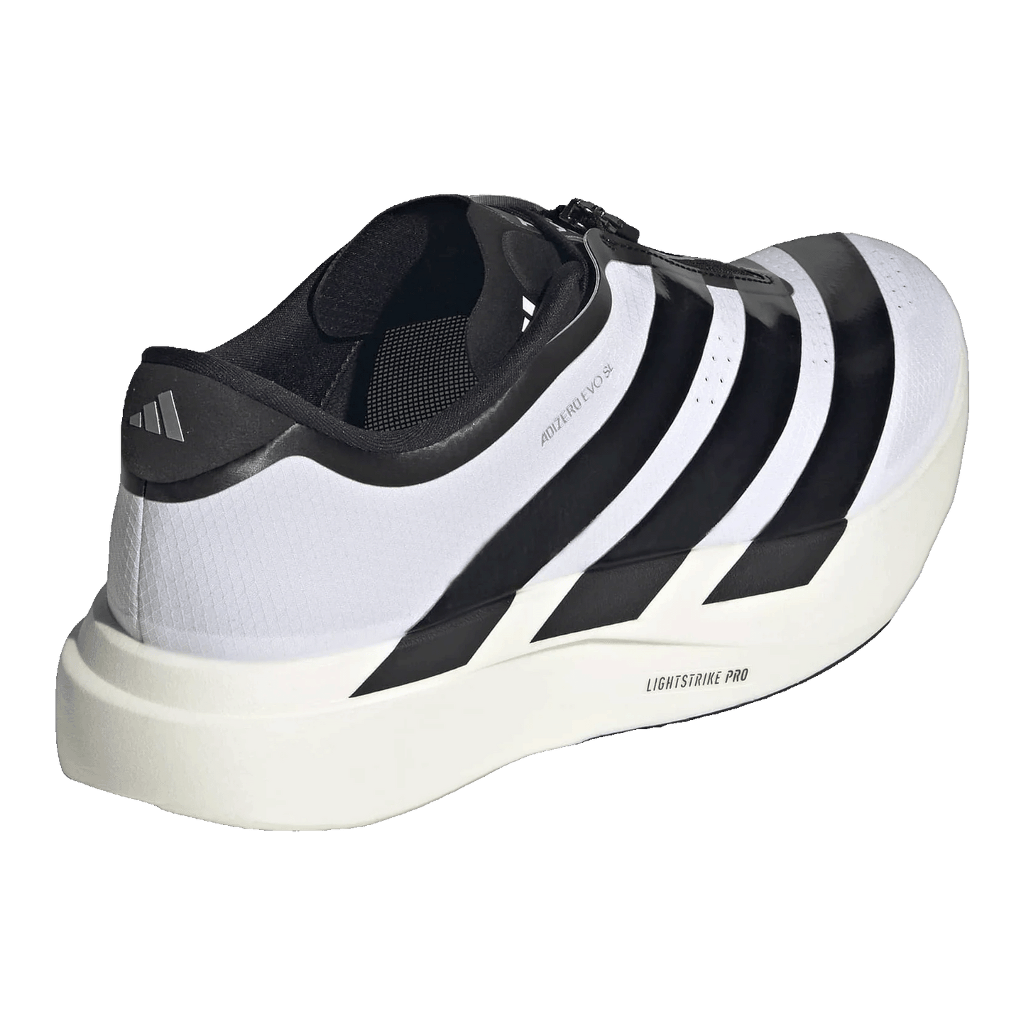 adidas Adizero Evo SL Zip White Black Back KH9623