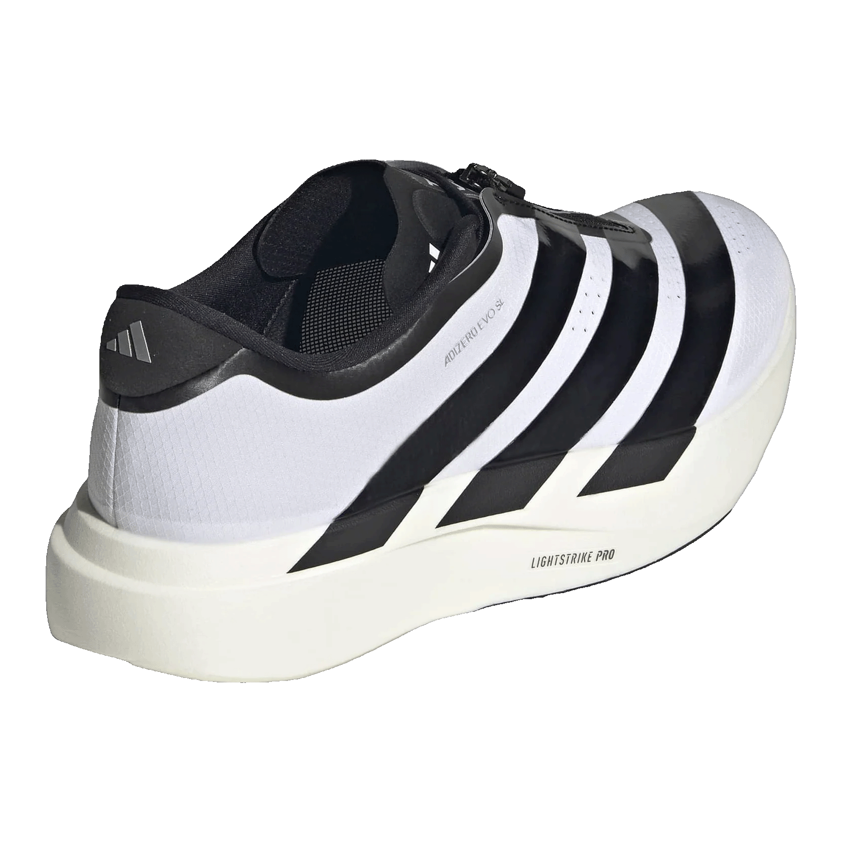 adidas Adizero Evo SL Zip White Black Back KH9623