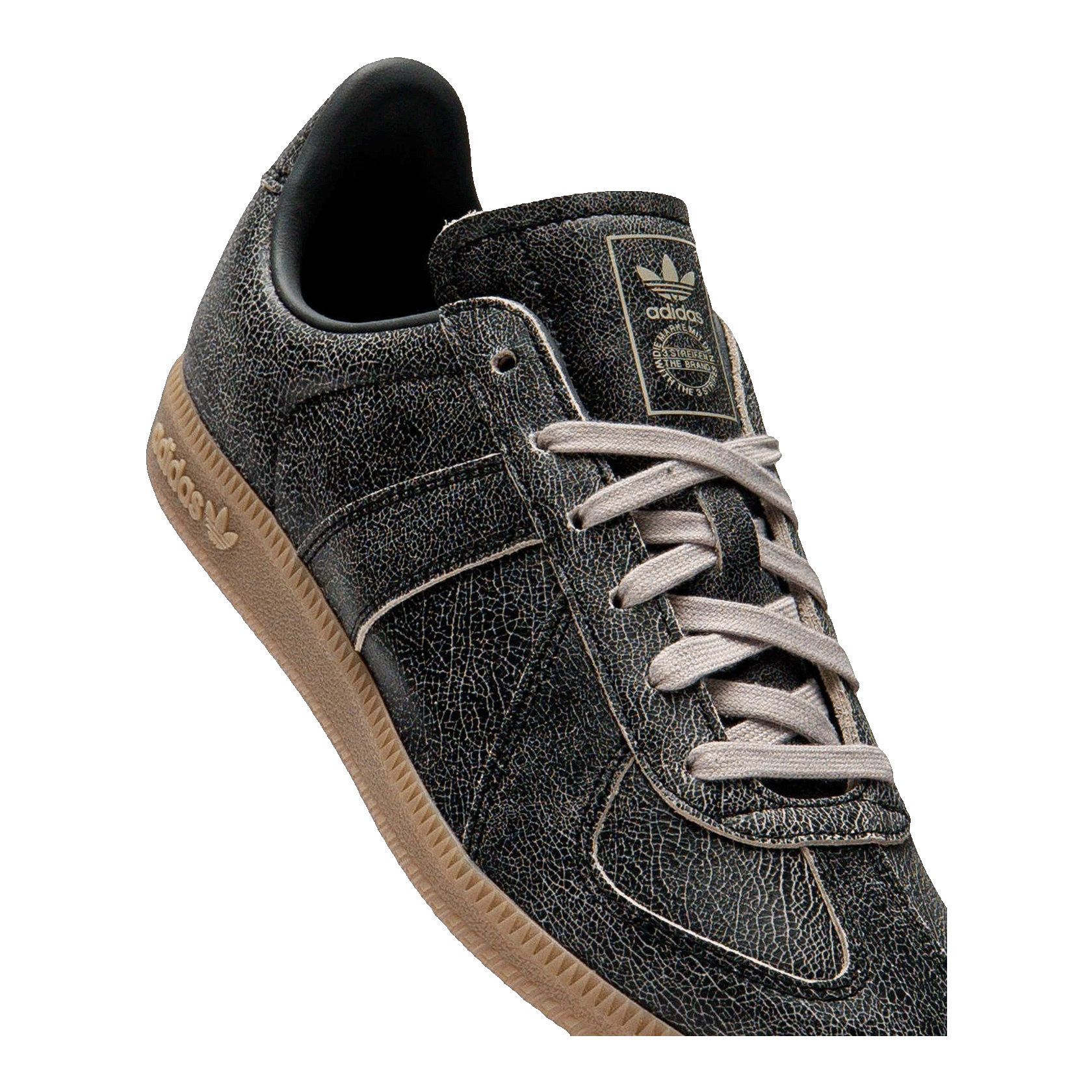 adidas BW Army Black Cracked Leather Oben JR7346