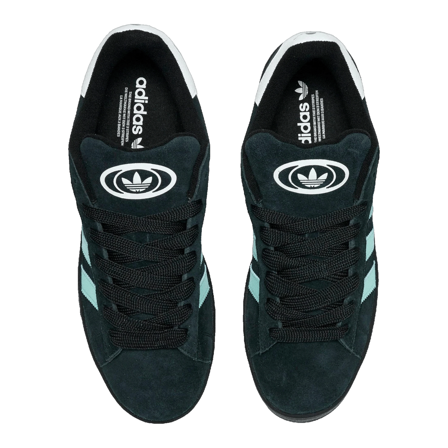adidas Campus 00s Black Flash Aqua White Oben JS3204