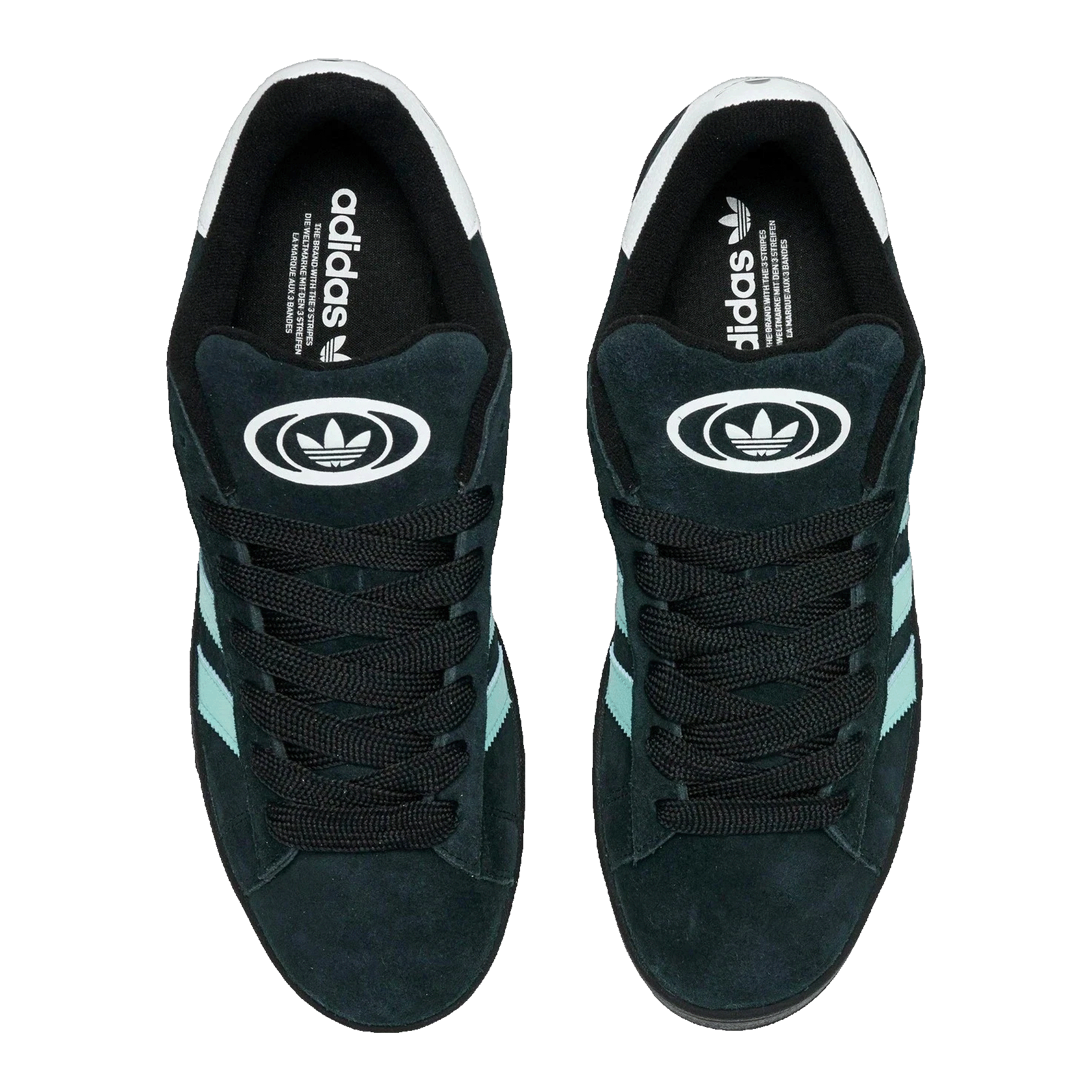 adidas Campus 00s Black Flash Aqua White Oben JS3204