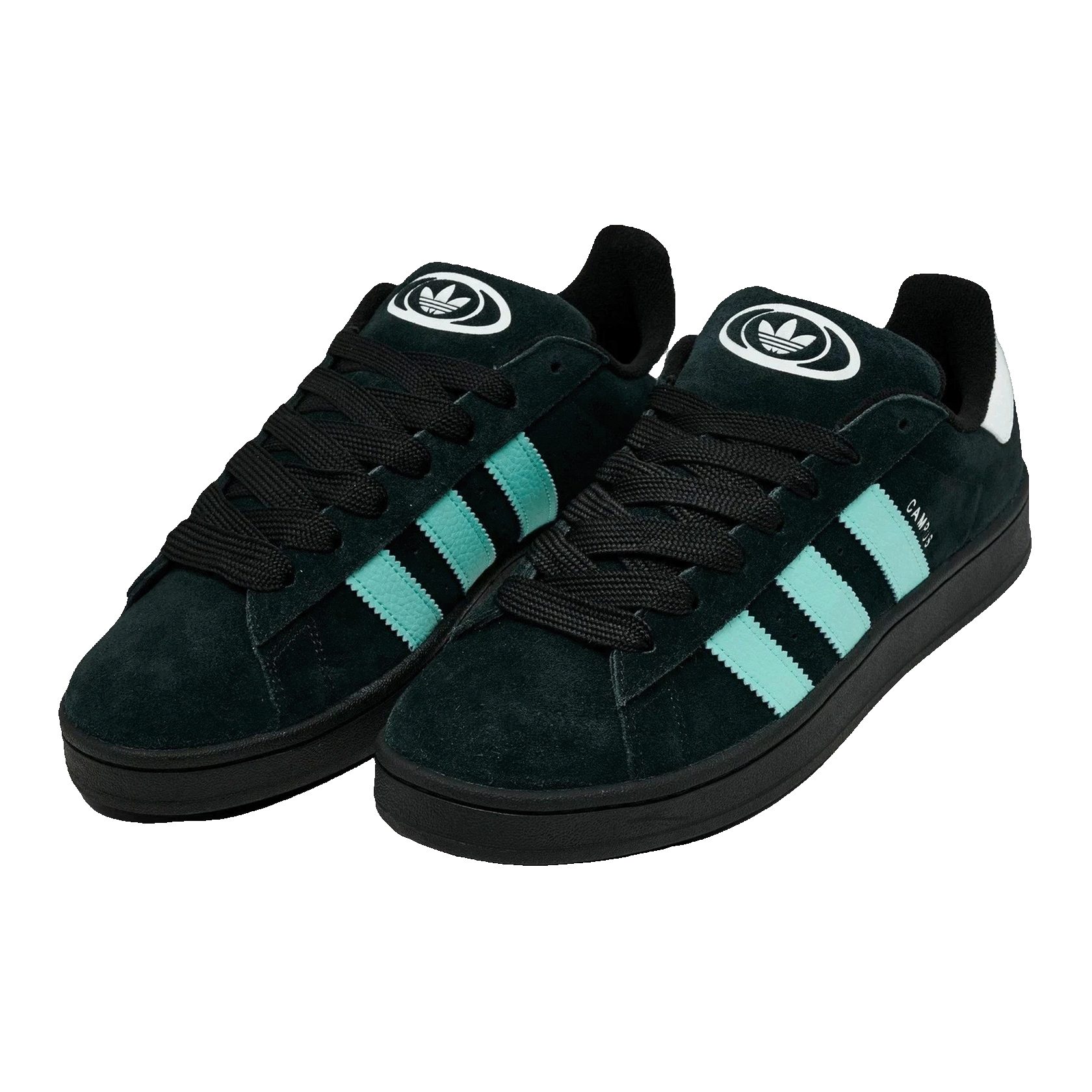 adidas Campus 00s Black Flash Aqua White Side JS3204