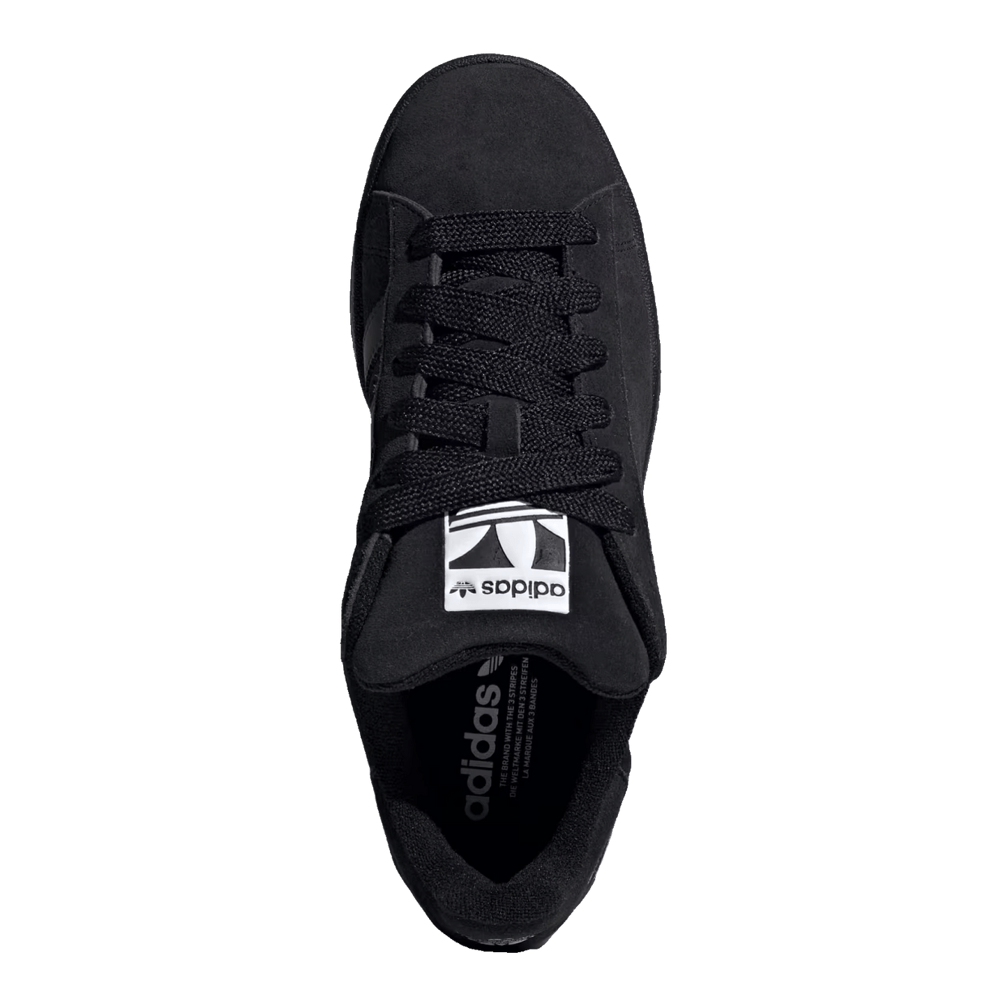 adidas Campus 00s Black Gum Oversized Logo Oben