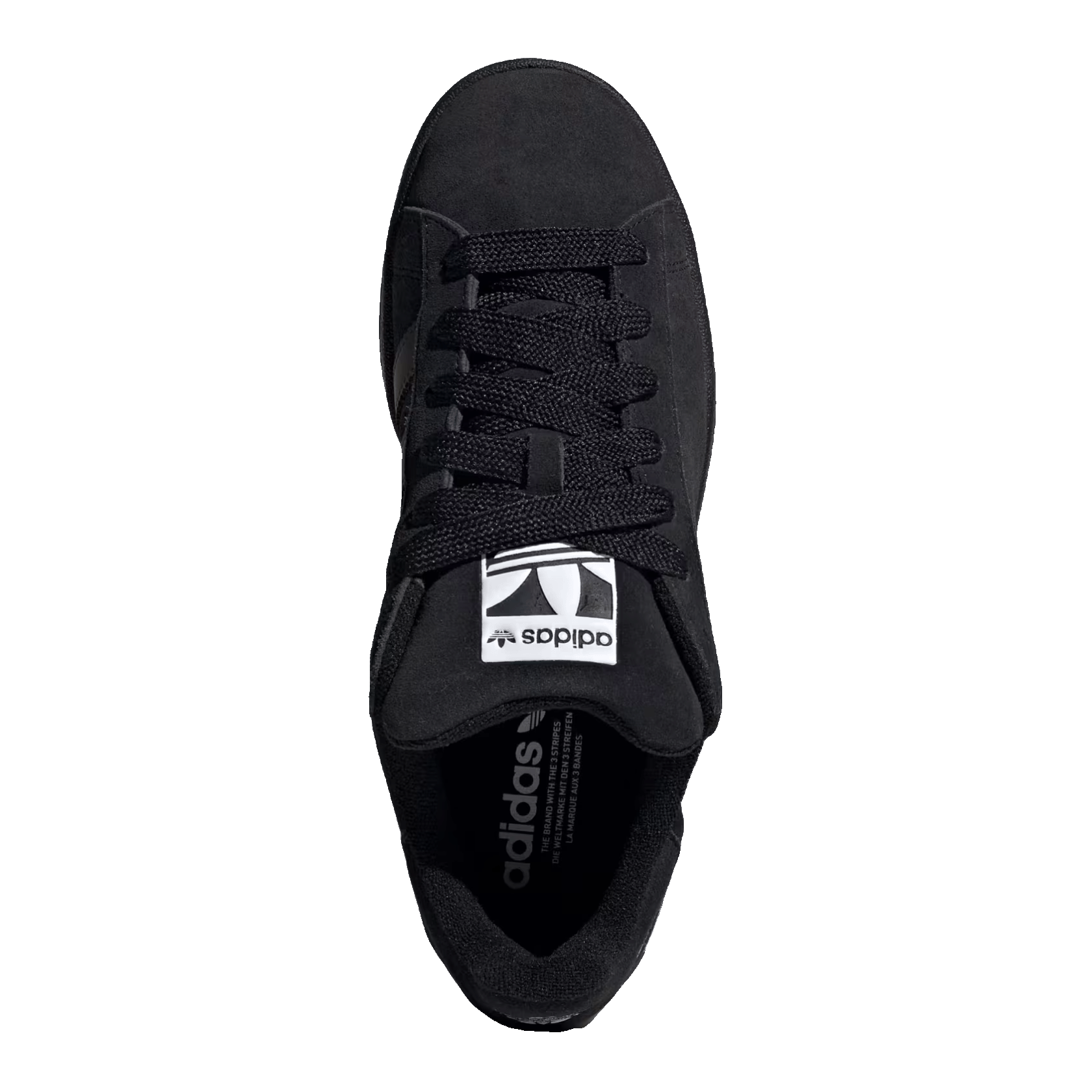 adidas Campus 00s Black Gum Oversized Logo Oben