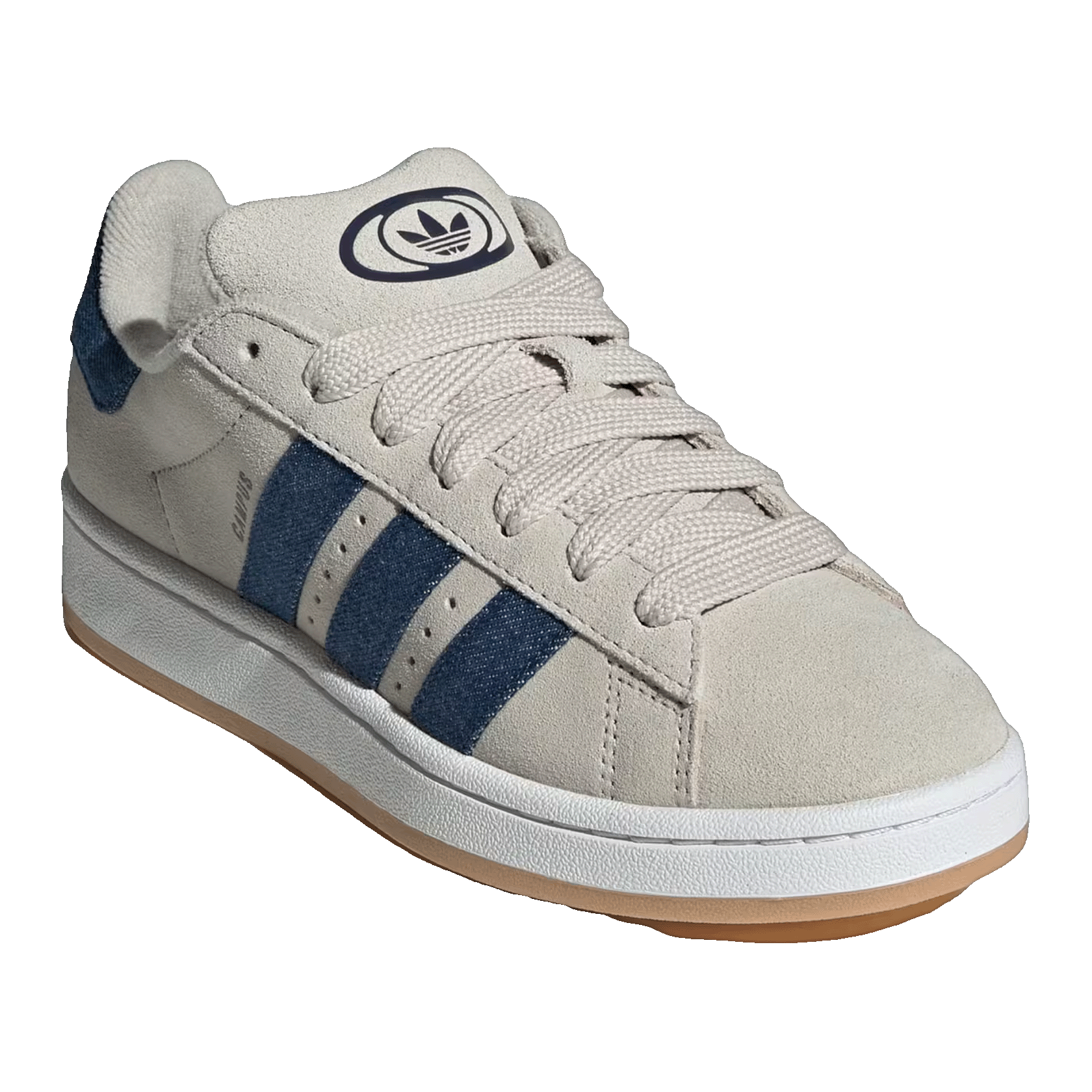 adidas Campus 00s Camp Beige Blue Dark Blue (W) Side JQ5797