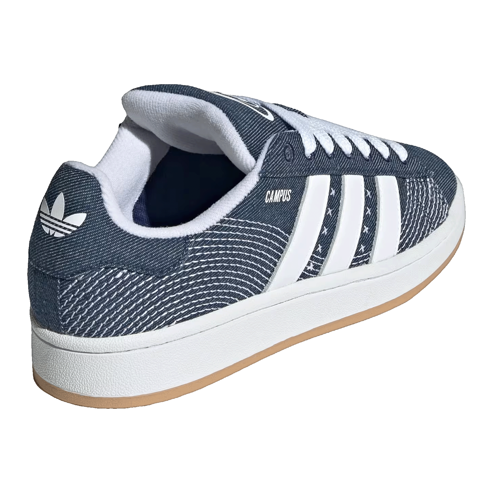 adidas Campus 00s Camp Blue Dark Blue Cloud White (W) Back JQ5782