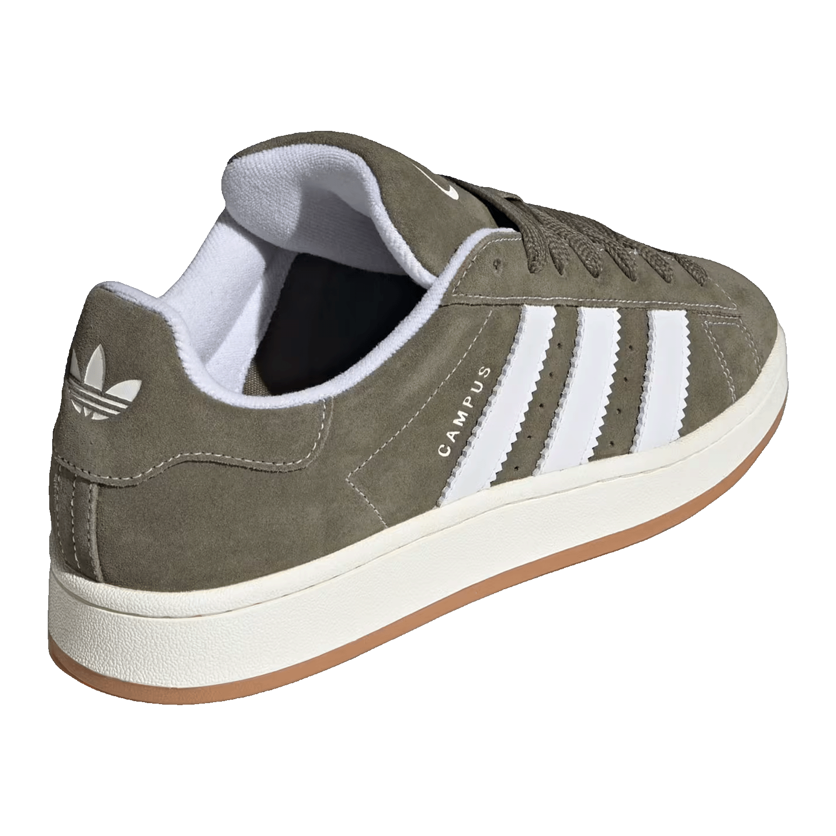 adidas Campus 00s Camp Medium Dark Khaki Off White Gum Back JQ8355