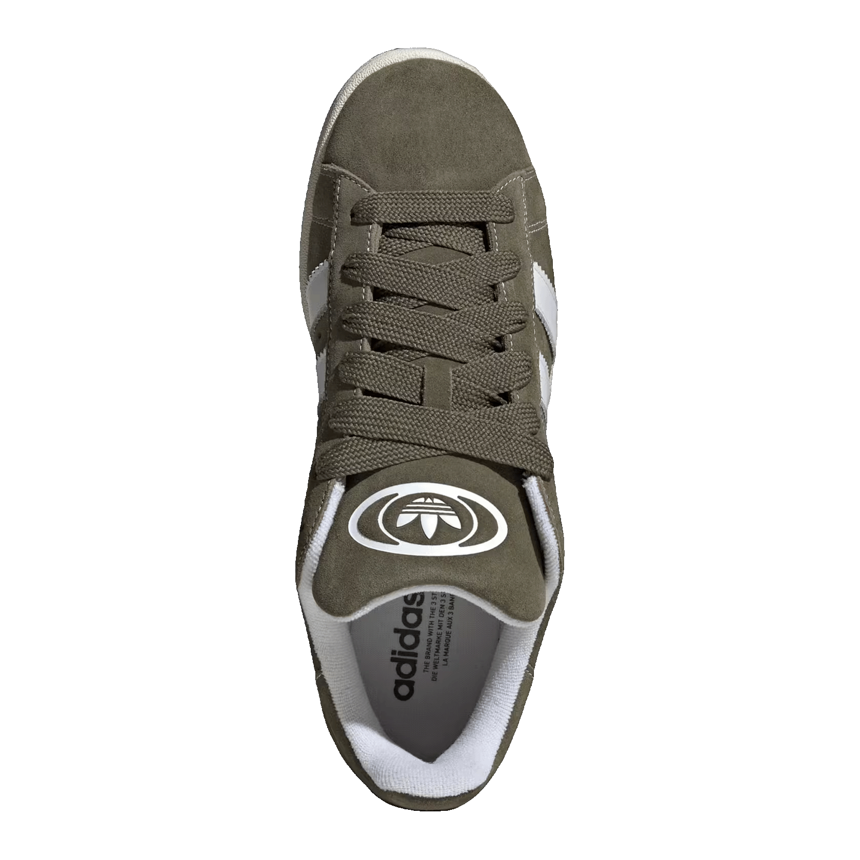 adidas Campus 00s Camp Medium Dark Khaki Off White Gum Oben JQ8355