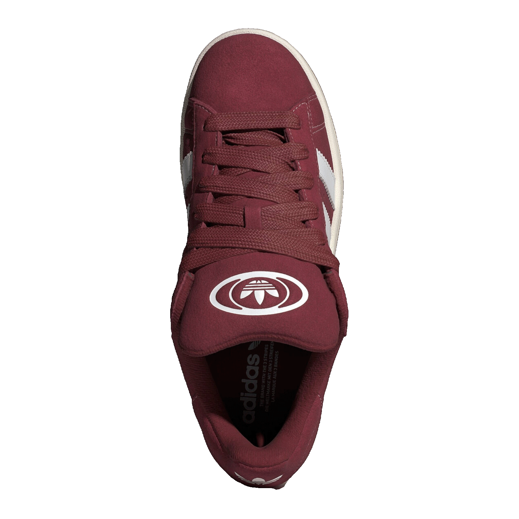 adidas Campus 00s Camp Noble Maroon Cloud White Off White Oben JQ8349