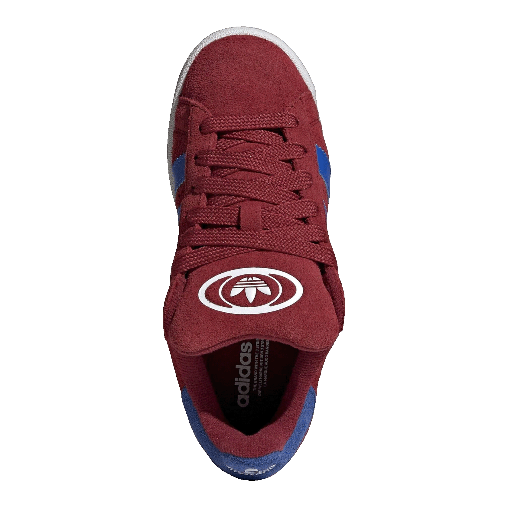 adidas Campus 00s Camp Noble Maroon Hi-Res Blue Cloud White (GS) Oben JP7978