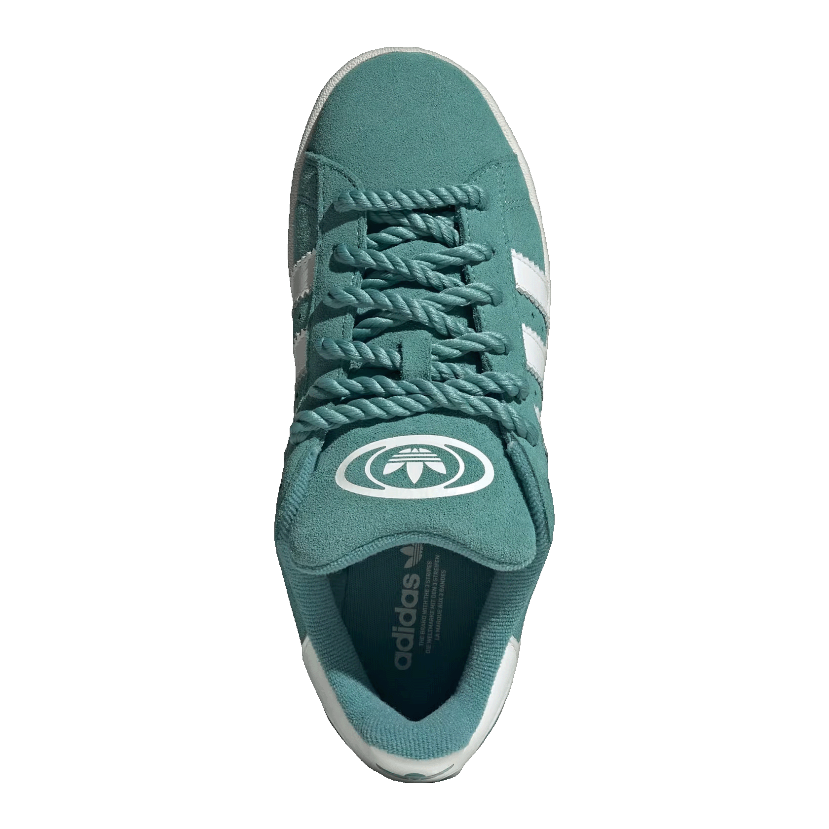 adidas Campus 00s Camp Powder Teal Core White Gum (W) Oben JP6191
