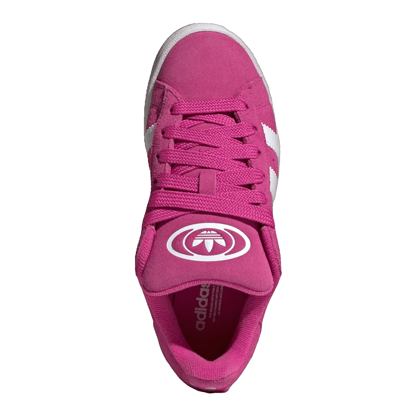adidas Campus 00s Camp Semi Lucid Fuchsia Cloud White Gum (GS) Oben JS3847