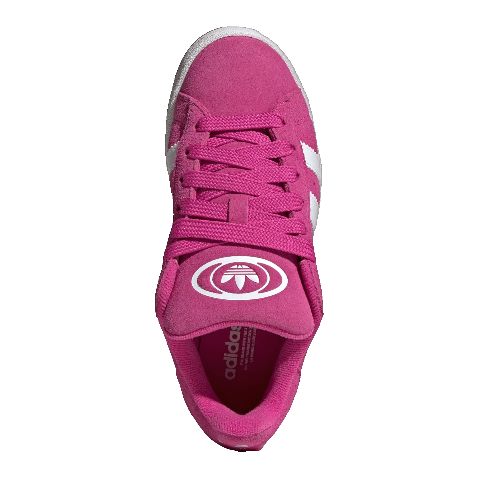 adidas Campus 00s Camp Semi Lucid Fuchsia Cloud White Gum (GS) Oben JS3847