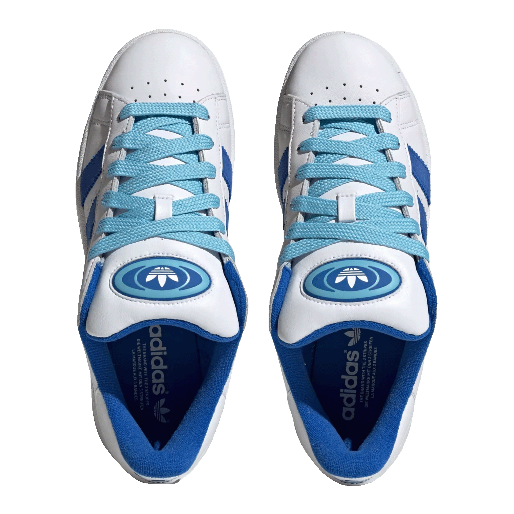 adidas Campus 00s Cloud White Bright Blue Oben