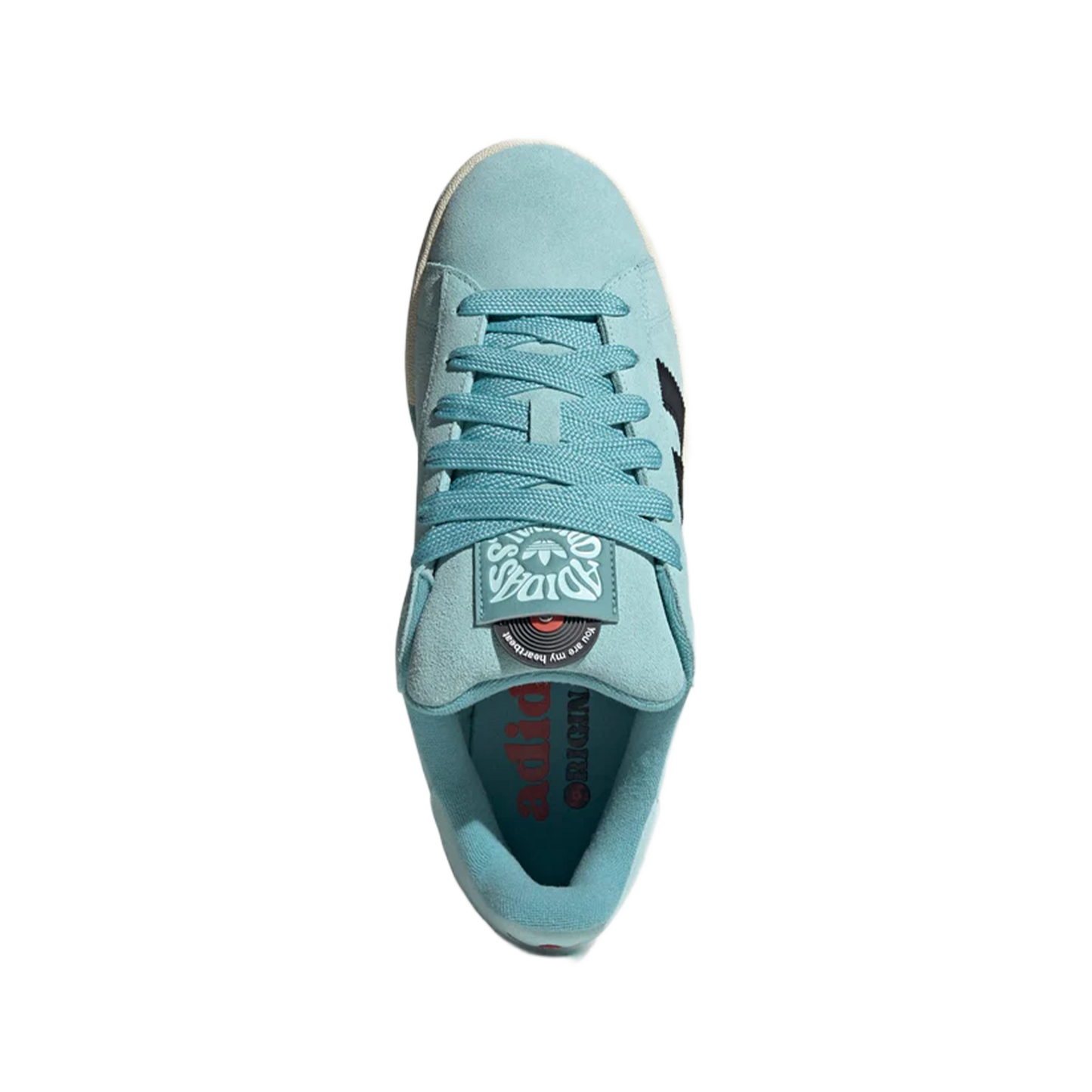 adidas Campus 00s Core Black Semi Flash Aqua Oben ID6248
