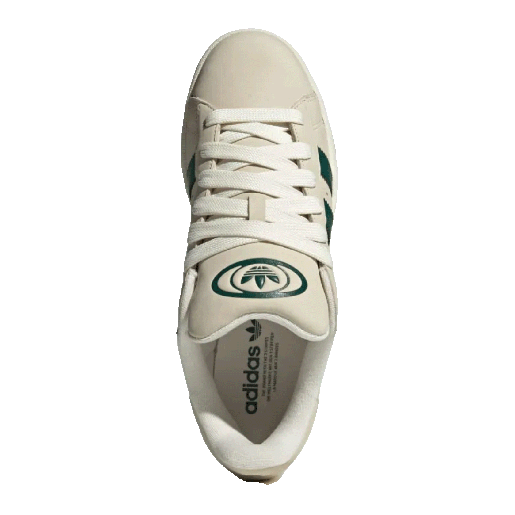 adidas Campus 00s Cream White Collegiate Green Oben