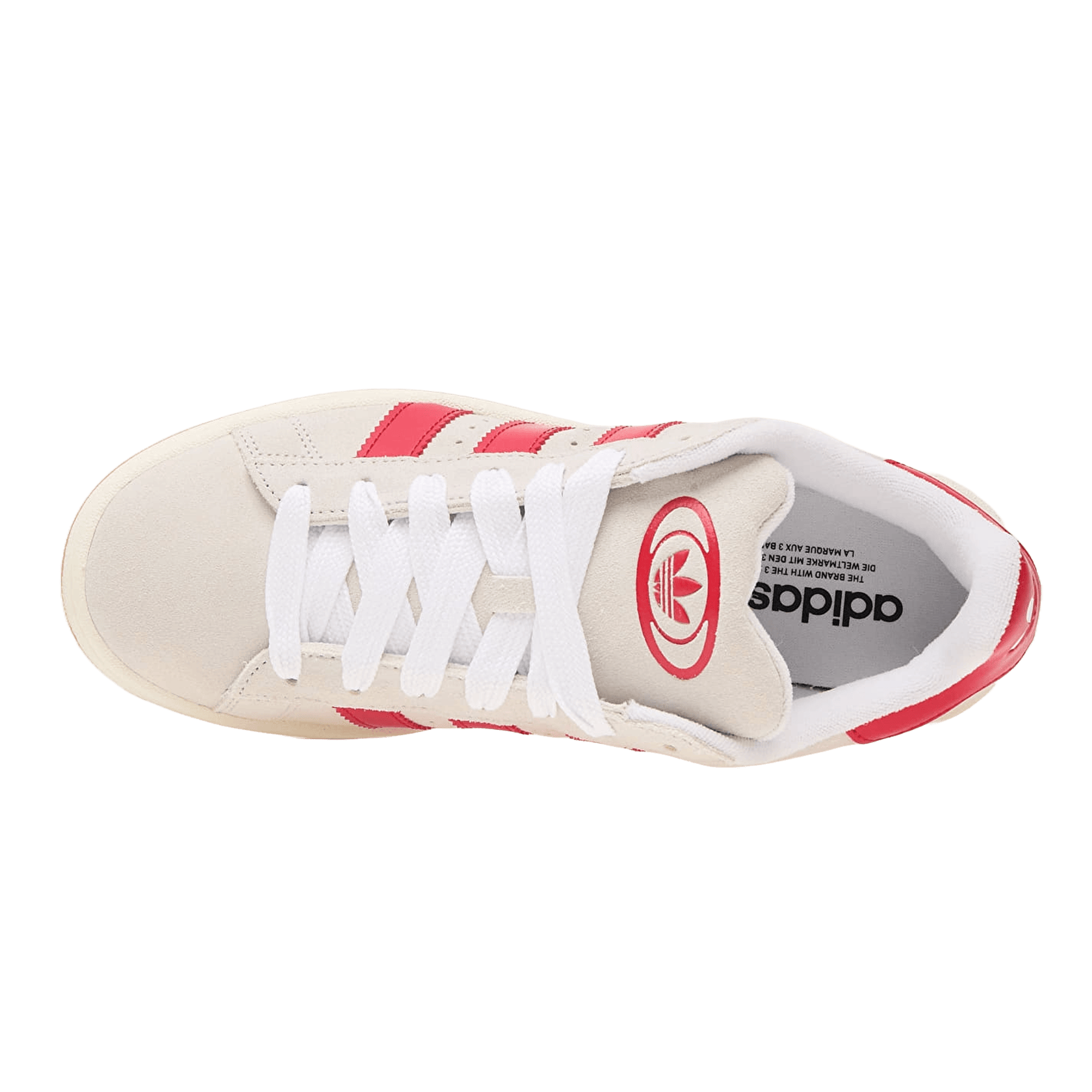 adidas Campus 00s Crystal White Better Scarlet (W) Oben