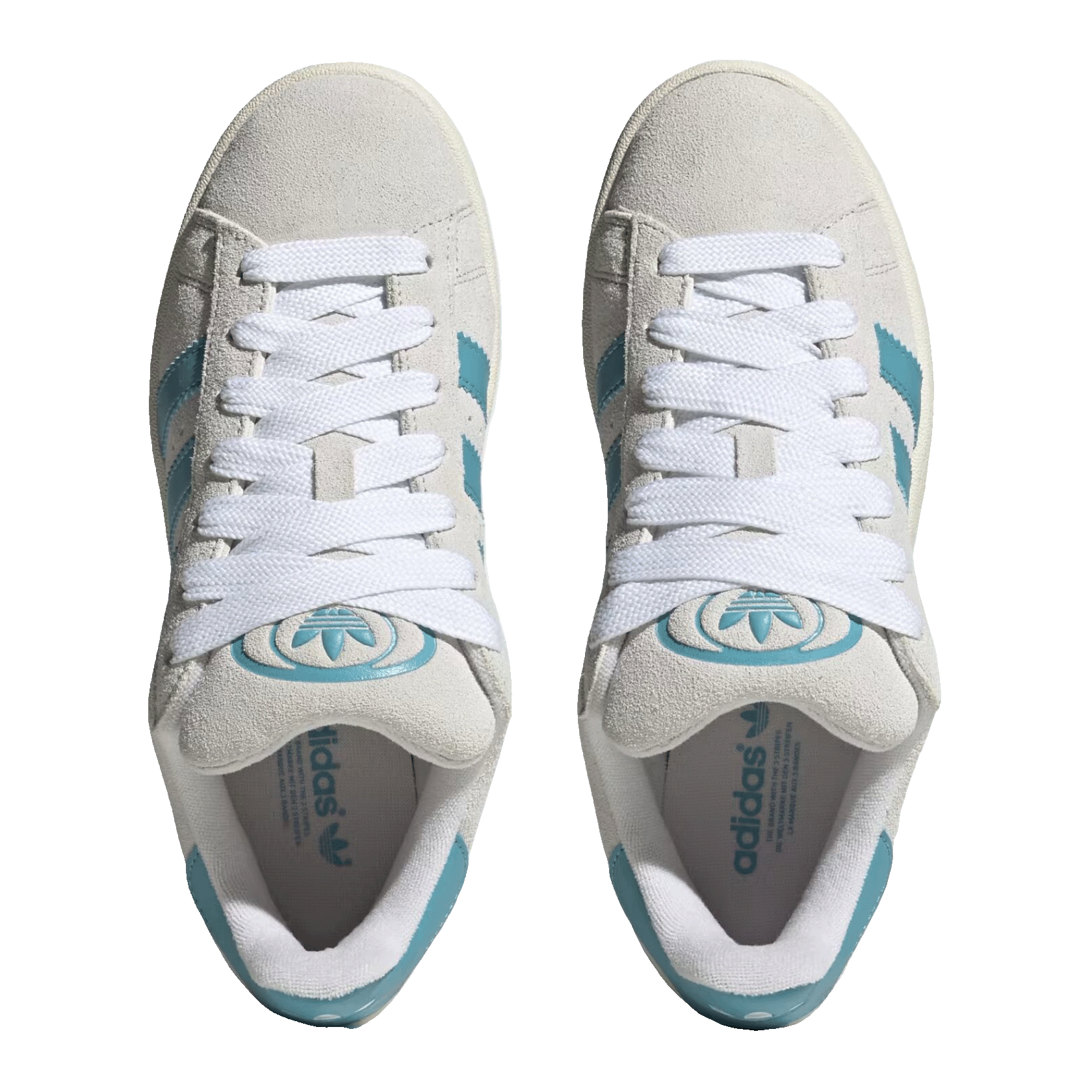 adidas Campus 00s Crystal White Preloved Blue (W) Oben