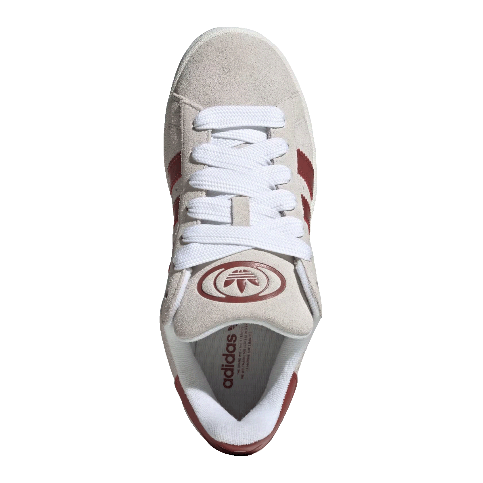 adidas Campus 00s Crystal White Preloved Ruby (W) Oben