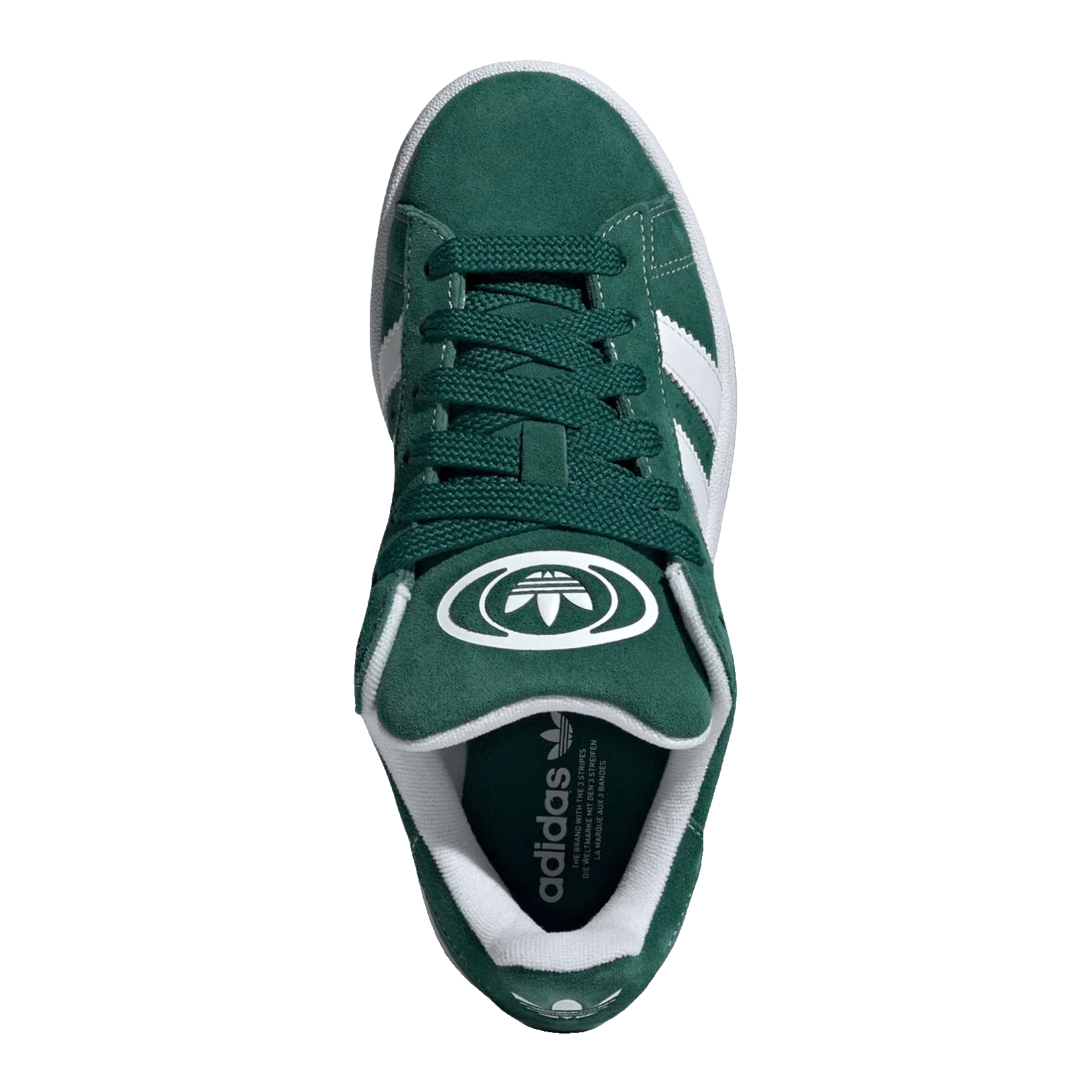 adidas Campus 00s Dark Green White (Kids) Oben