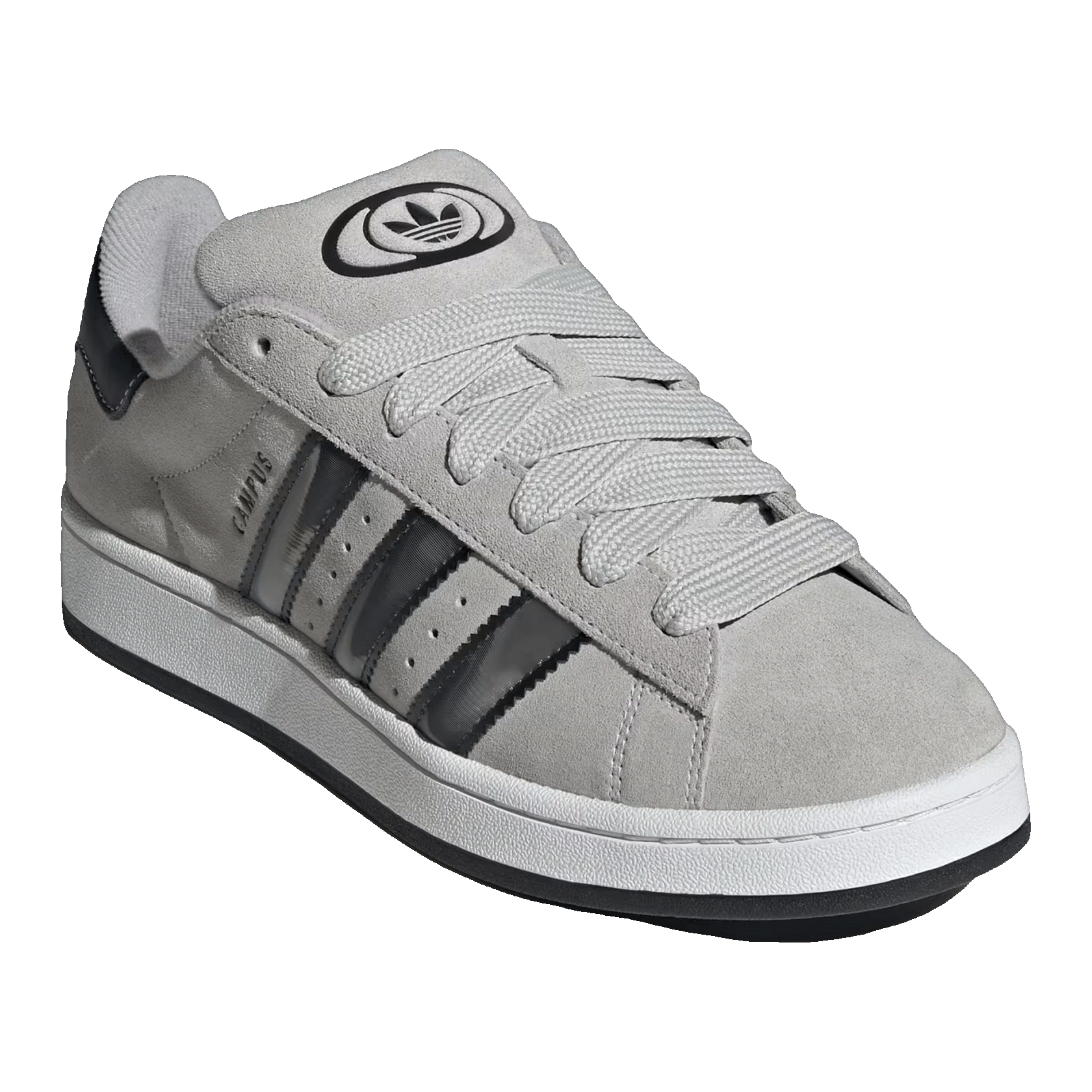 adidas Campus 00s Grey Silver Metallic Black Side JQ3918