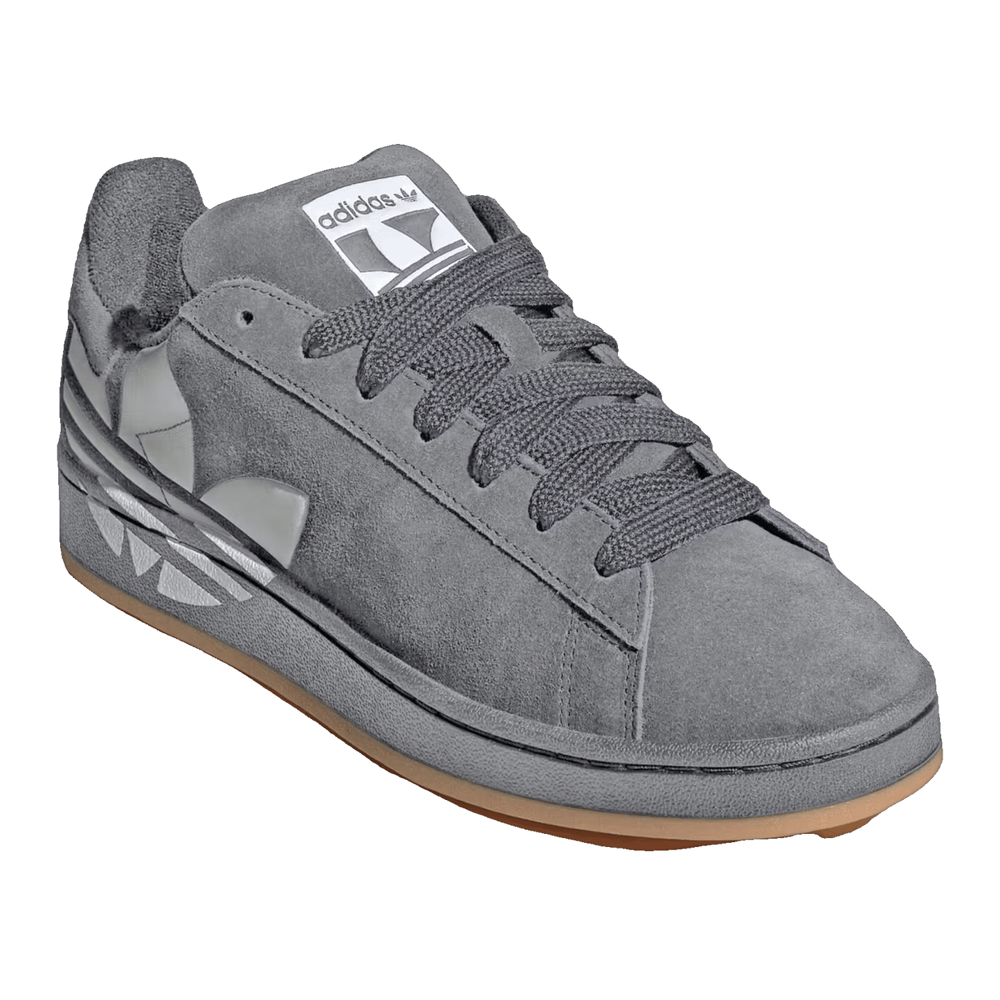 adidas Campus 00s Grey White Gum Oversized Logo Side JQ6340