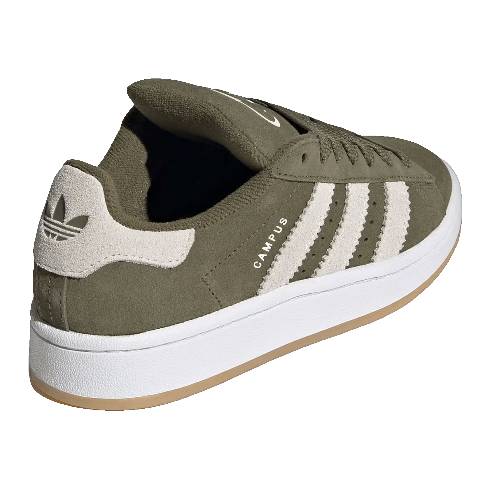 adidas Campus 00s Medium Dark Khaki Off White (GS) Back JR6172