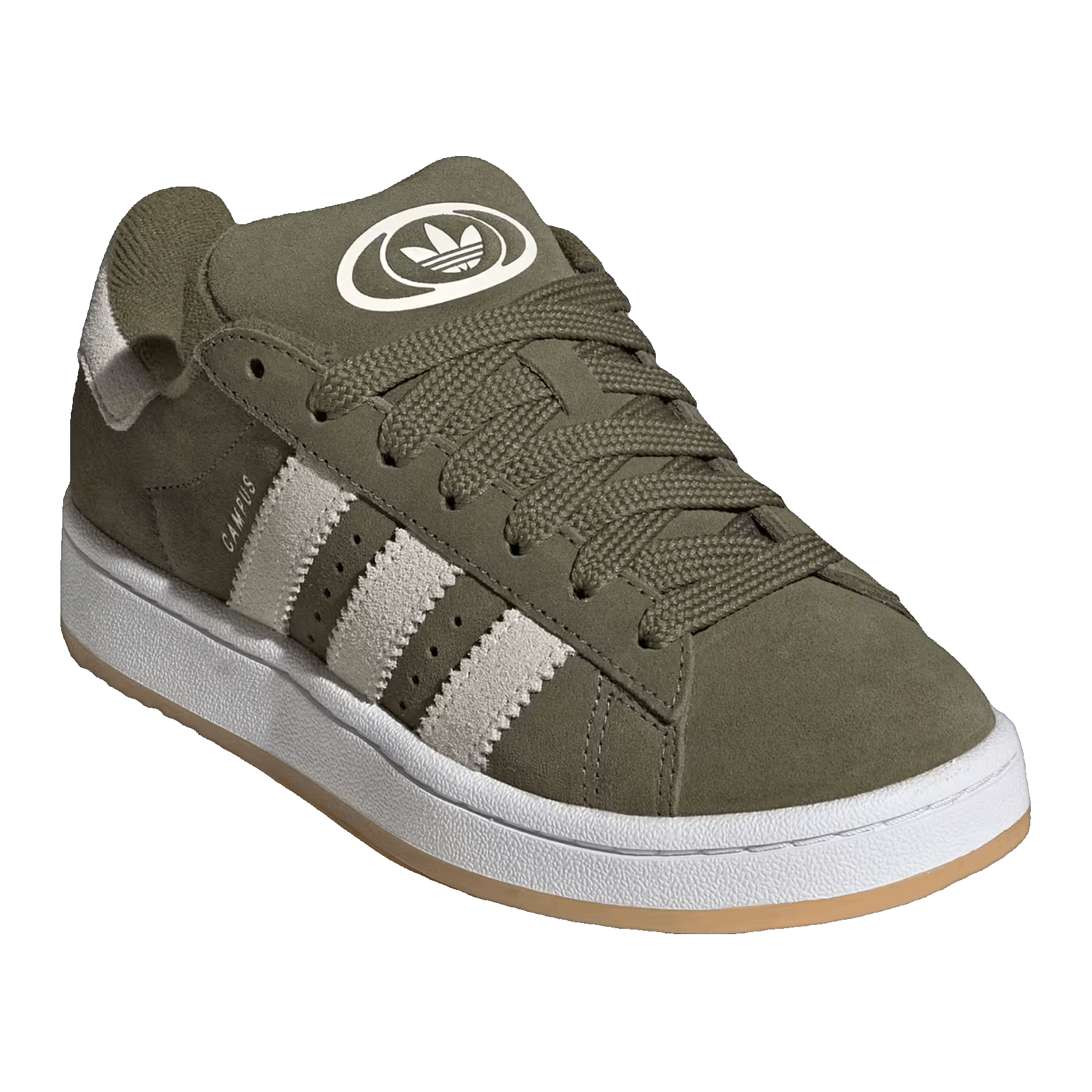 adidas Campus 00s Medium Dark Khaki Off White (GS) Side JR6172
